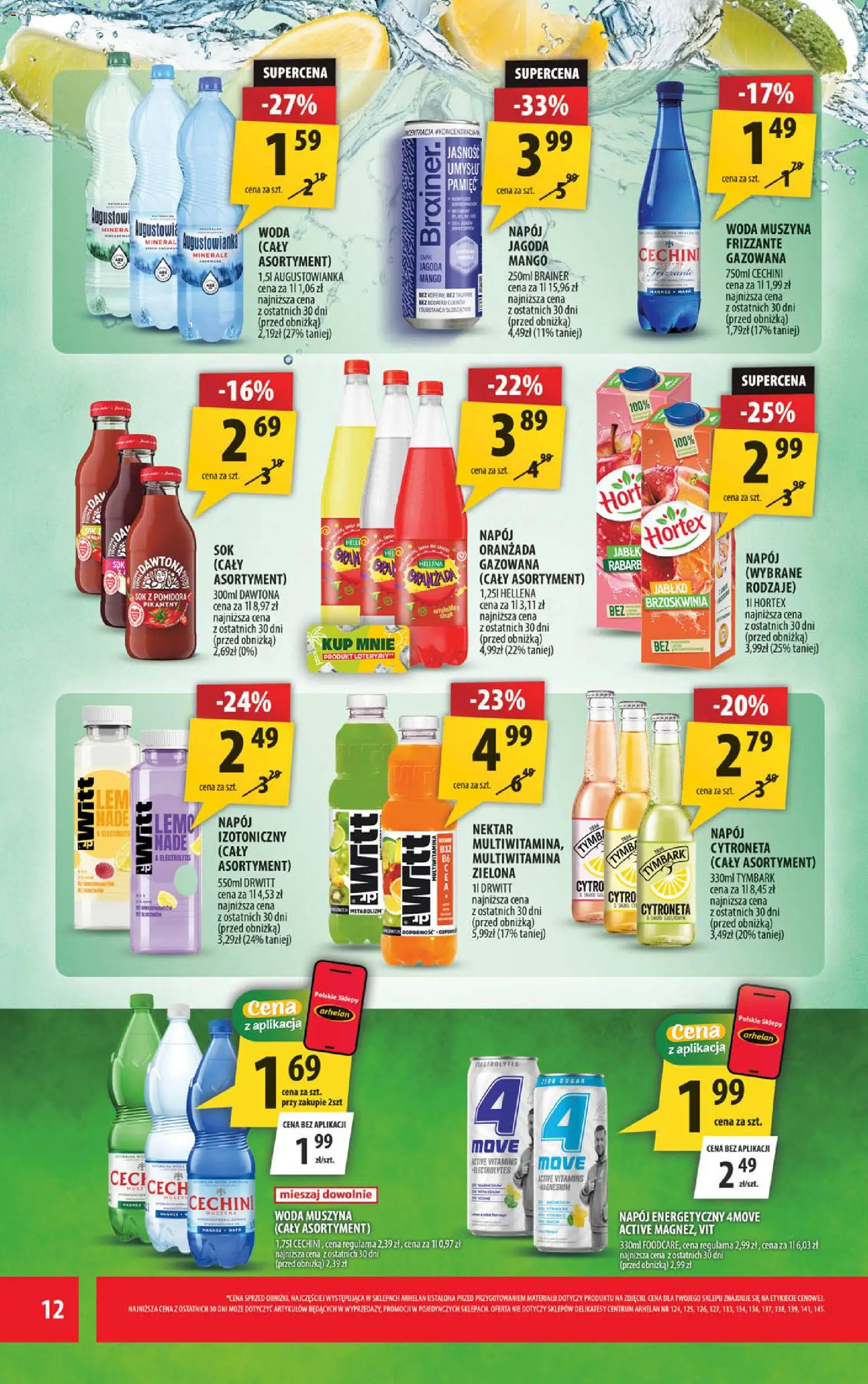 Arhelan gazetka od 19.06.2026 | Strona: 12 | Produkty: Mango, Brzoskwinia, Delikatesy, Sok
