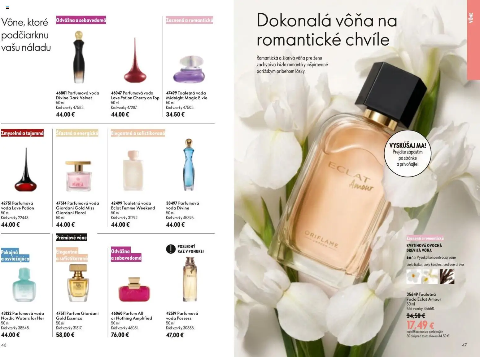 Nové Oriflame akcie – leták je platný od 09.09.2026 | Strana: 24 | Produkty: Toaletná voda, Voda