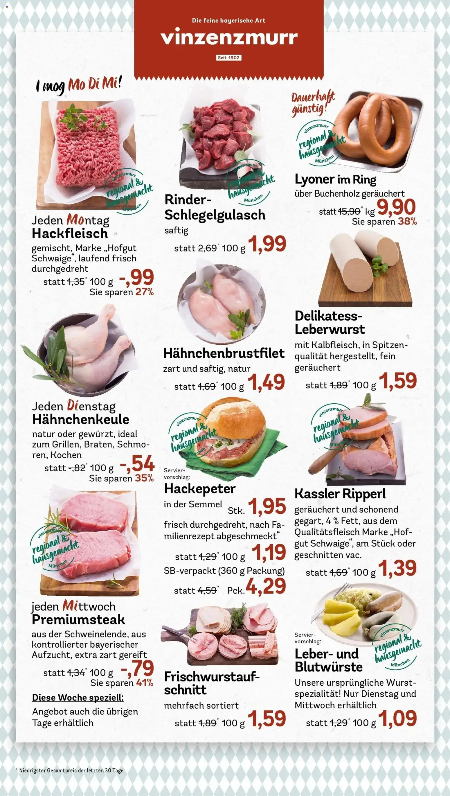 REWE Prospekt ab 21.09.2026 zum Blättern » Angebote | Seite: 14 | Produkte: Wurst, Hackfleisch