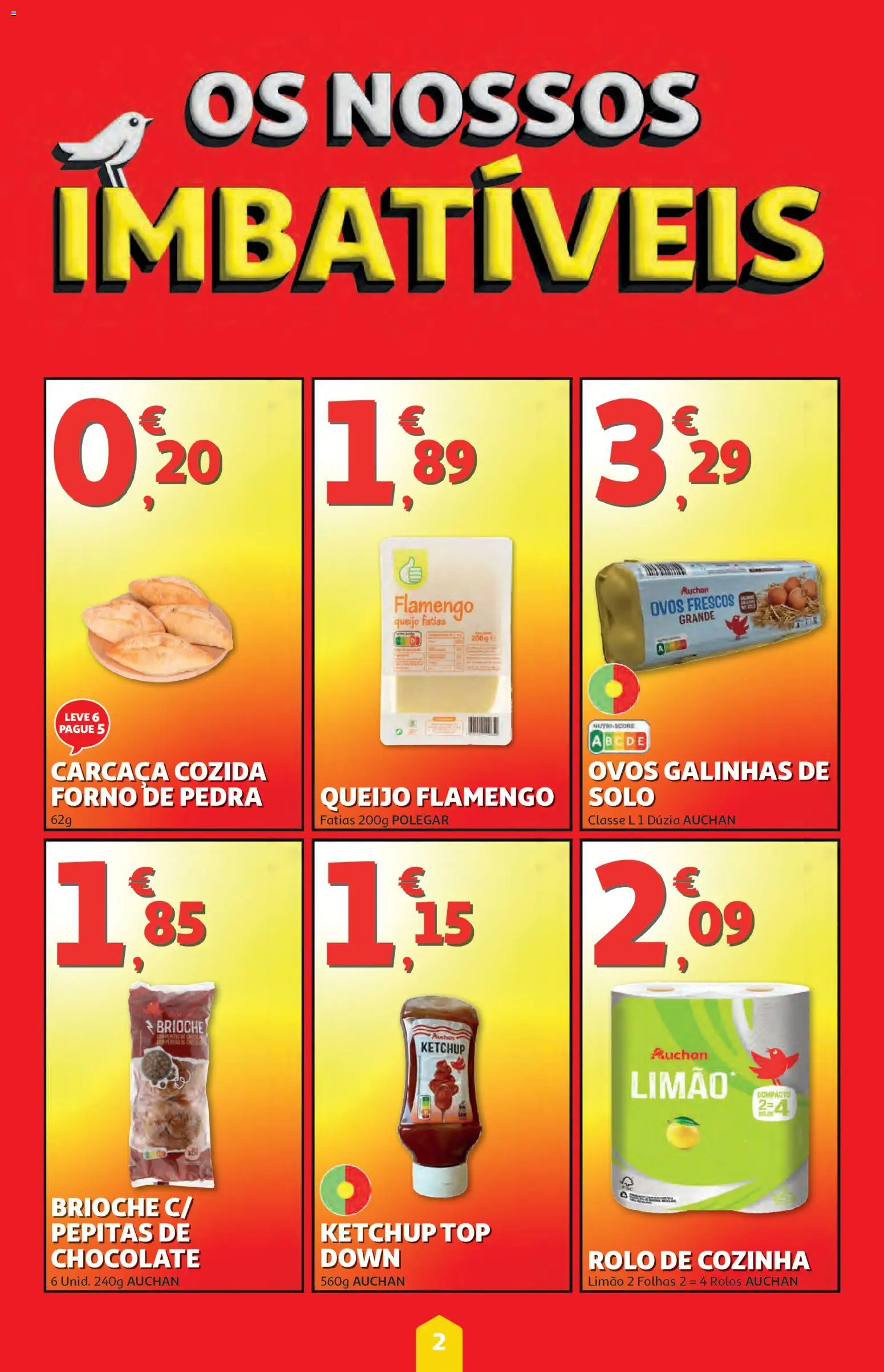 Auchan folheto │ válido de 25/06/2026 | Página: 2 | Produtos: Forno, Top, Queijo, Ketchup
