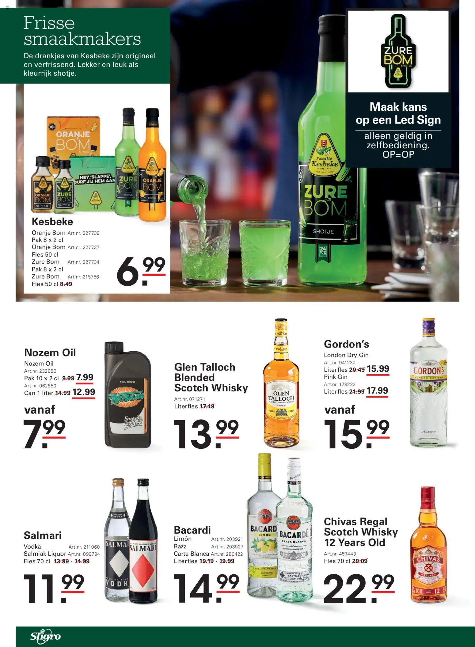 {H1} | Pagina: 70 | Producten: Vodka, Gin, Fles, Bacardi