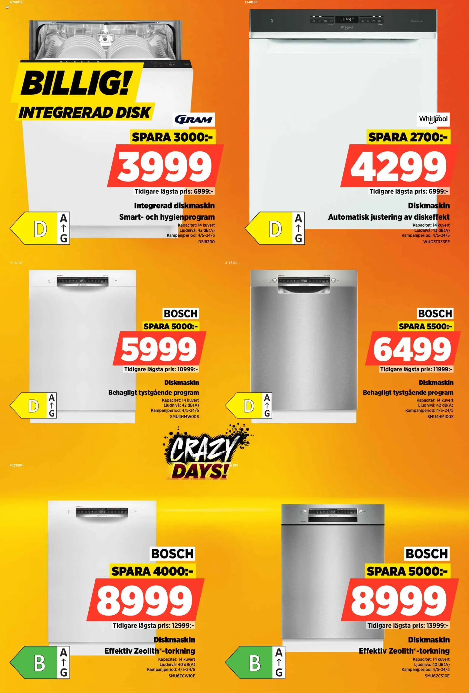 Power reklamblad aktuell från 18.05.2026 | Sida: 56 | Produkter: Diskmaskin, Kuvert
