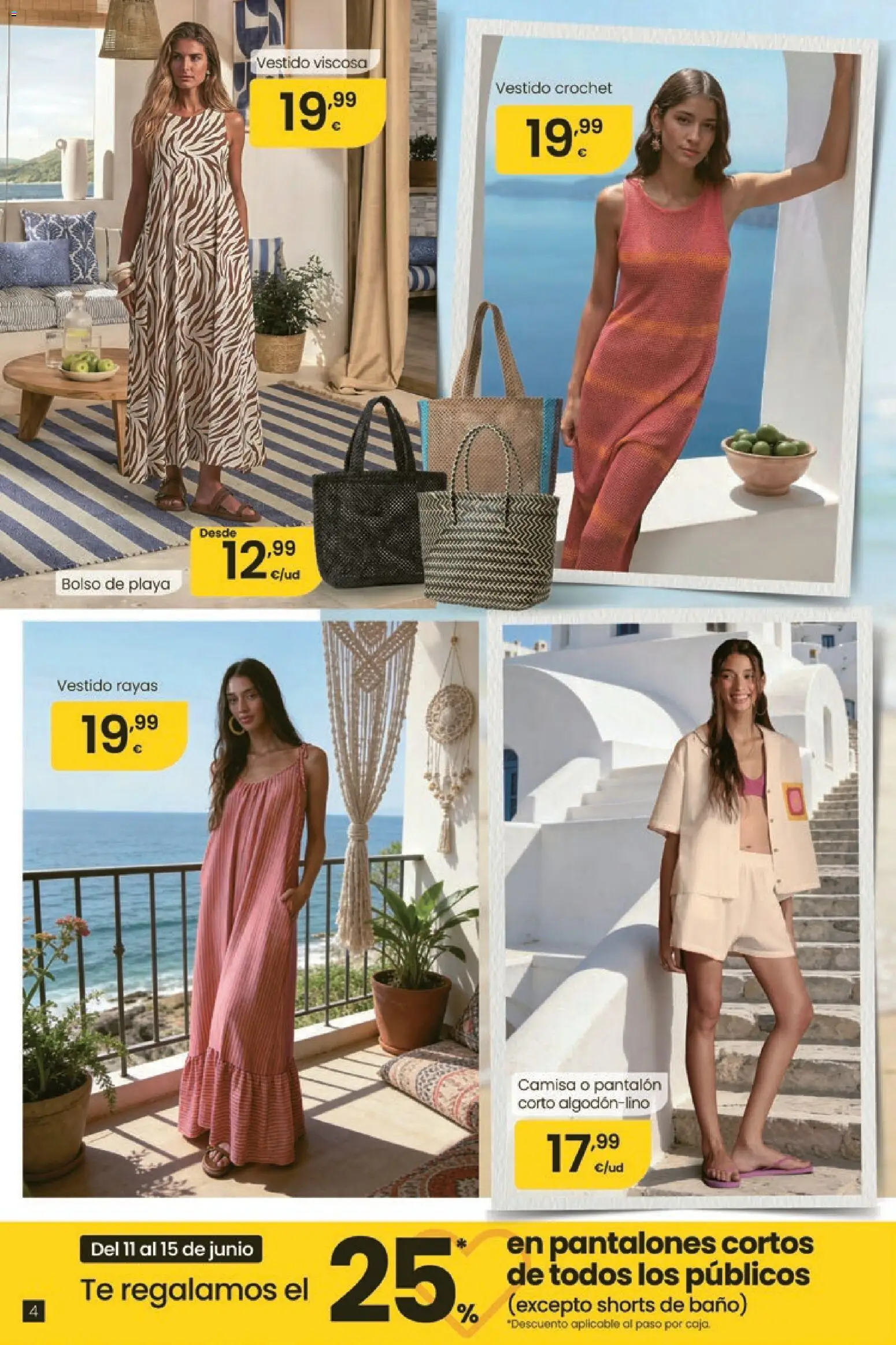 Eroski Oh! Oferta Pontevedra │ válido desde el 11.06.2026 | Página: 4 | Productos: Camisa, Pantalones, Té, Pantalón corto