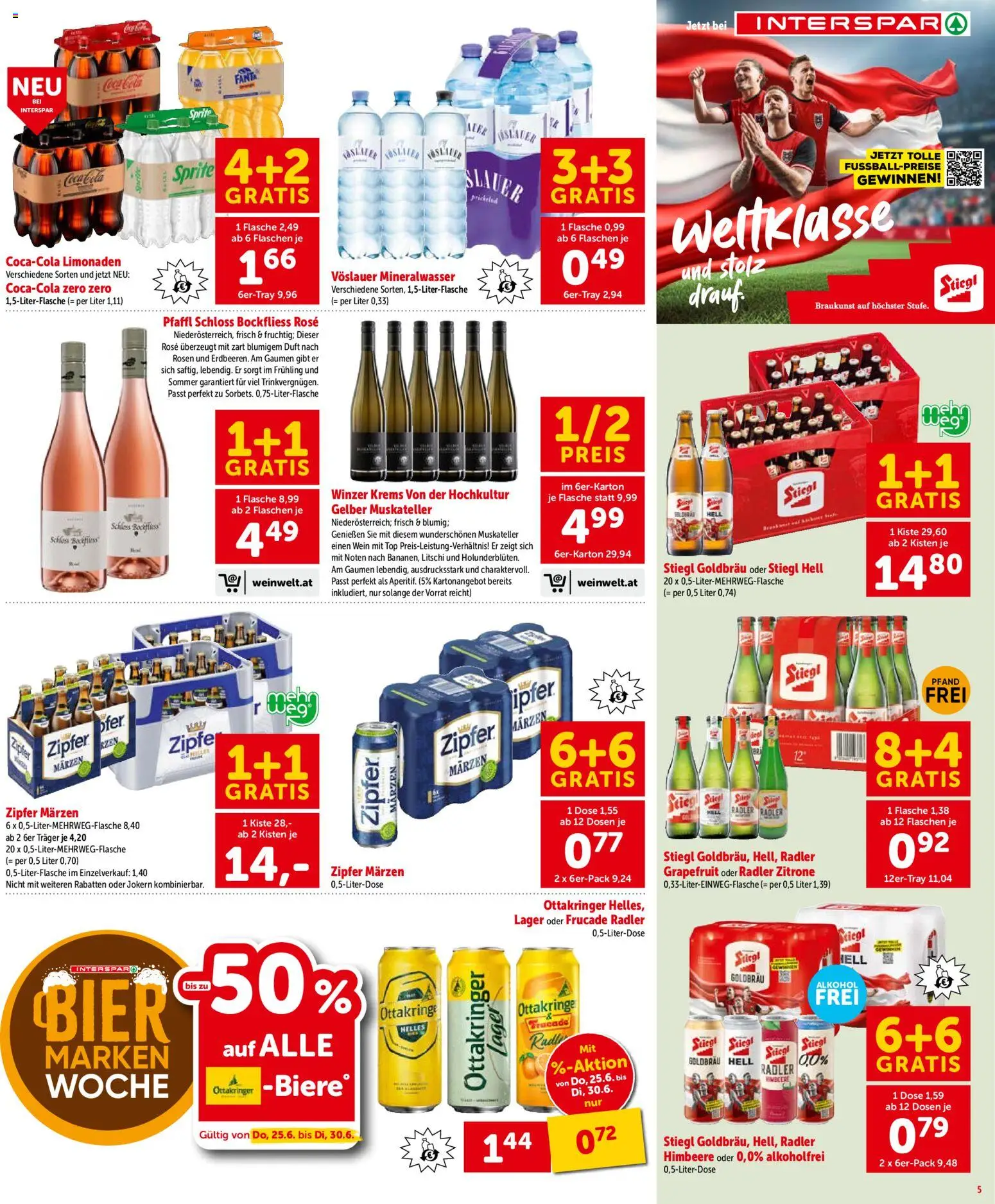 Interspar Flugblatt - Salzburg gültig ab 25.06.2026 | Seite: 5 | Produkte: Grapefruit, Zitrone, Himbeere, Wein