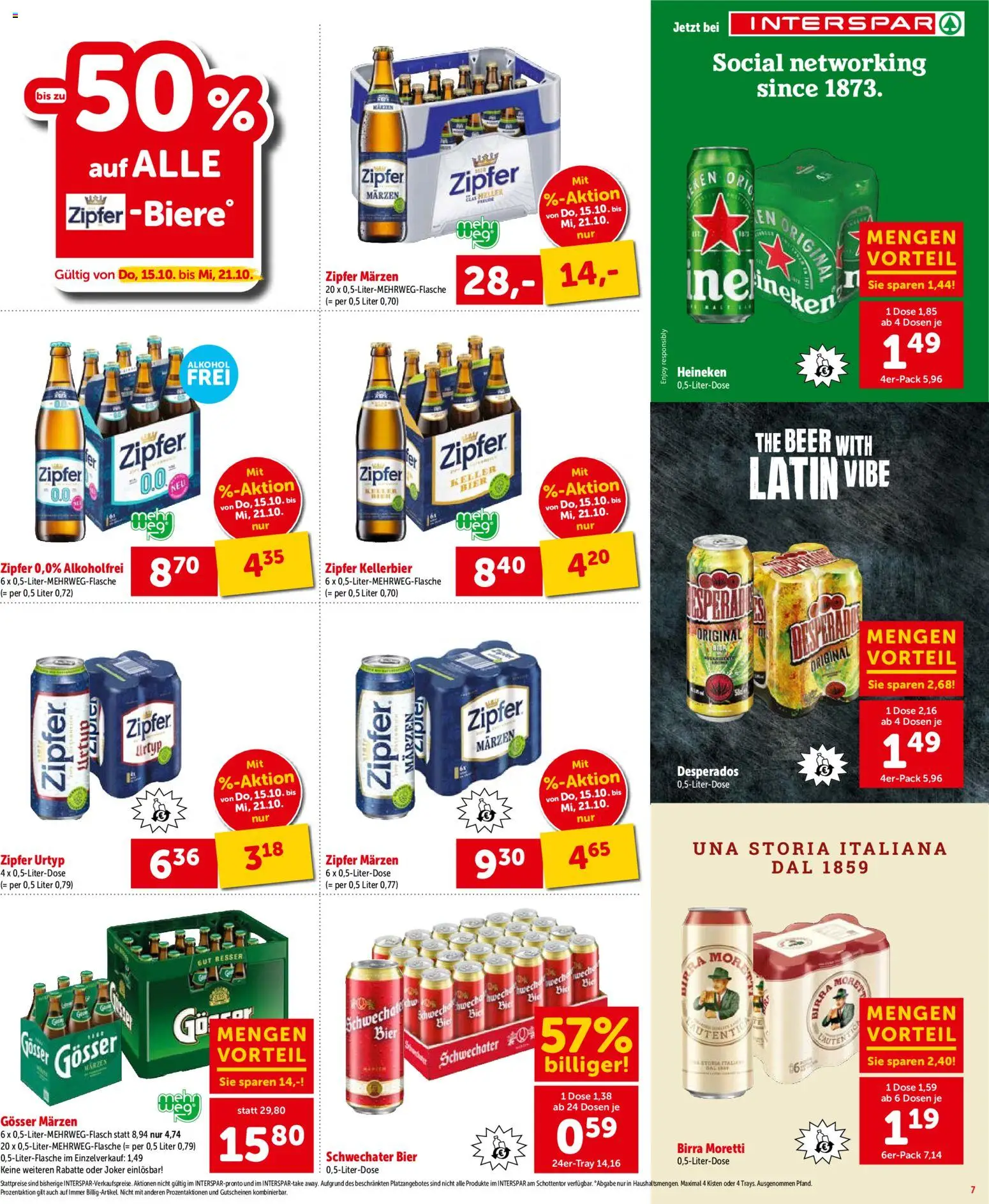 Interspar Flugblatt - Salzburg gültig ab 13.10.2026 | Seite: 7 | Produkte: Desperados, Bier