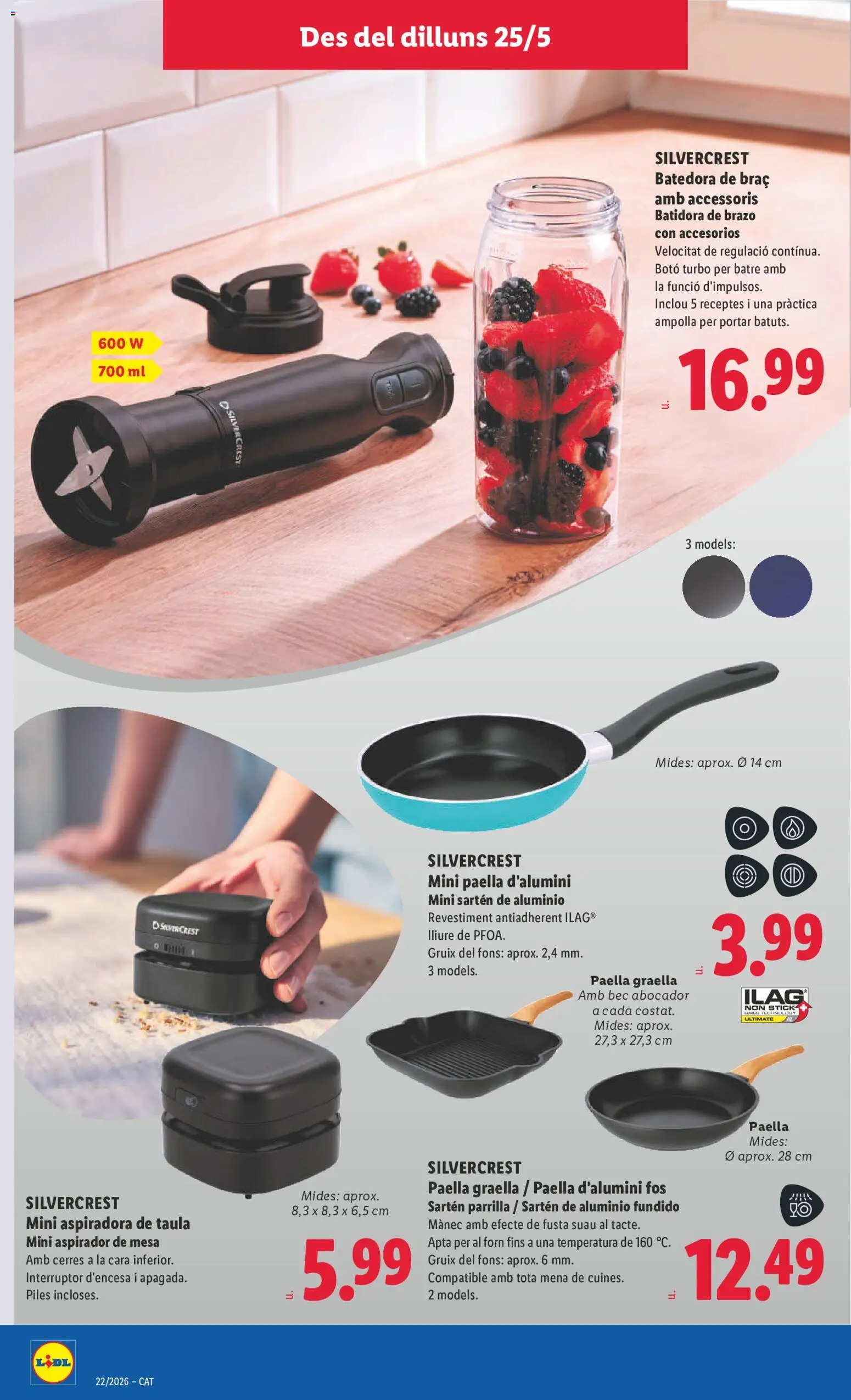 Lidl folleto de bazar │ válido desde el 25.05.2026 | Página: 8 | Productos: Aspiradora, Batidora, Aspirador, Mesa