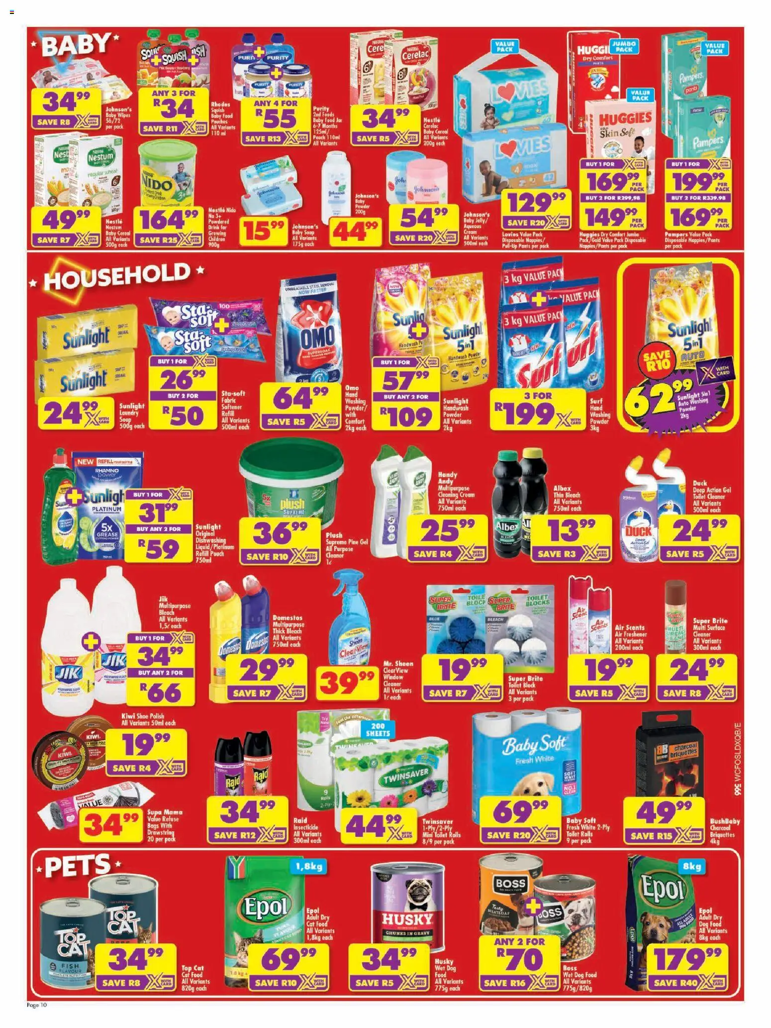 New Shoprite catalogue – valid from 20/07/2026 | Page: 10 | Products: Pants, Powder, Kiwi, Soap