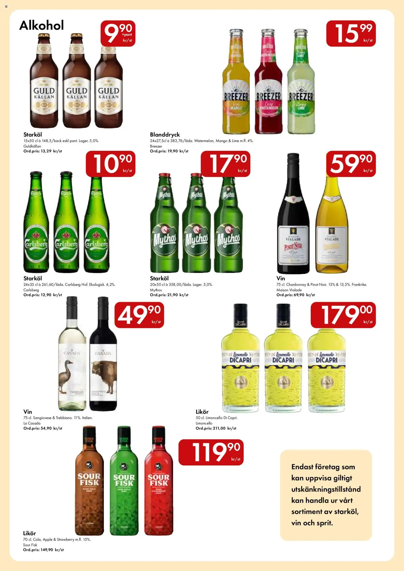 Hypermarkety reklamblad aktuell från 15.06.2026 | Sida: 14 | Produkter: Vin, Äpple, Lime, Mango