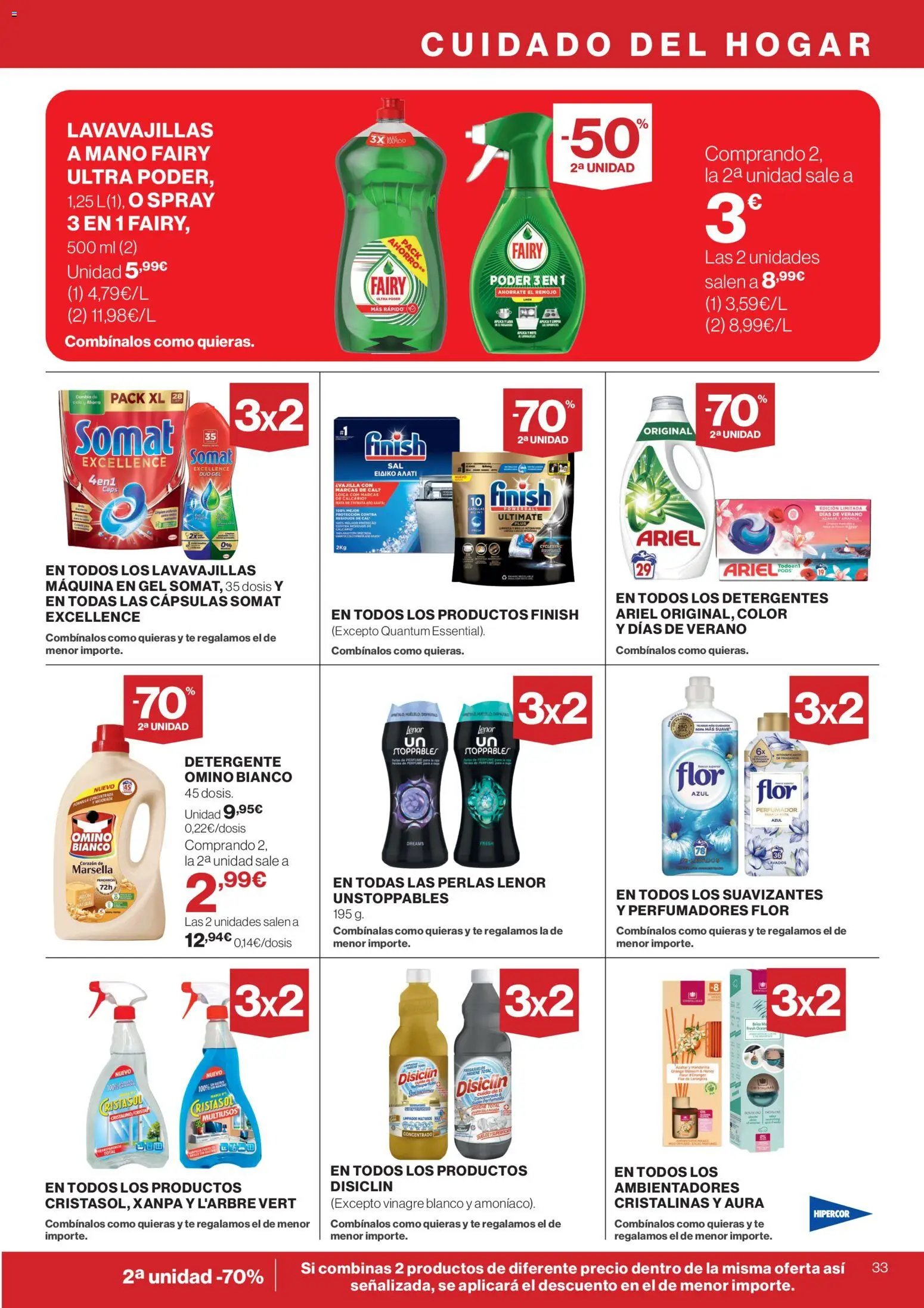Hipercor catálogo │ válido desde el 06.05.2026 | Página: 33 | Productos: Fragancia, Detergente, Té, Δεξαμενή
