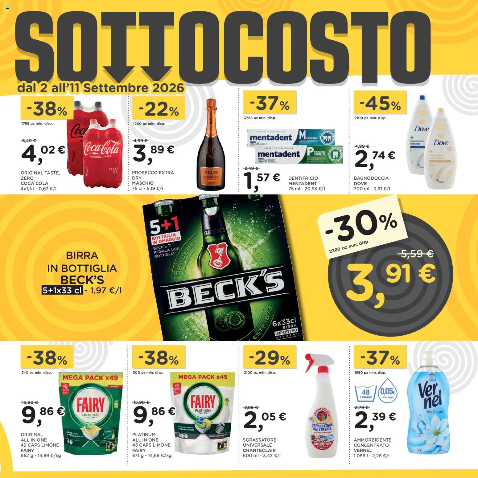 Volantino Poli del 02/09/2026 | Pagina: 6 | Prodotti: Birra, Ammorbidente, Prosecco, Limone