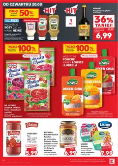 Náhled letáku Kaufland Polsko leták - Mocny start od 20.08.2026 | Strana: 44 | Produkty: Mango, Chia, Kebab