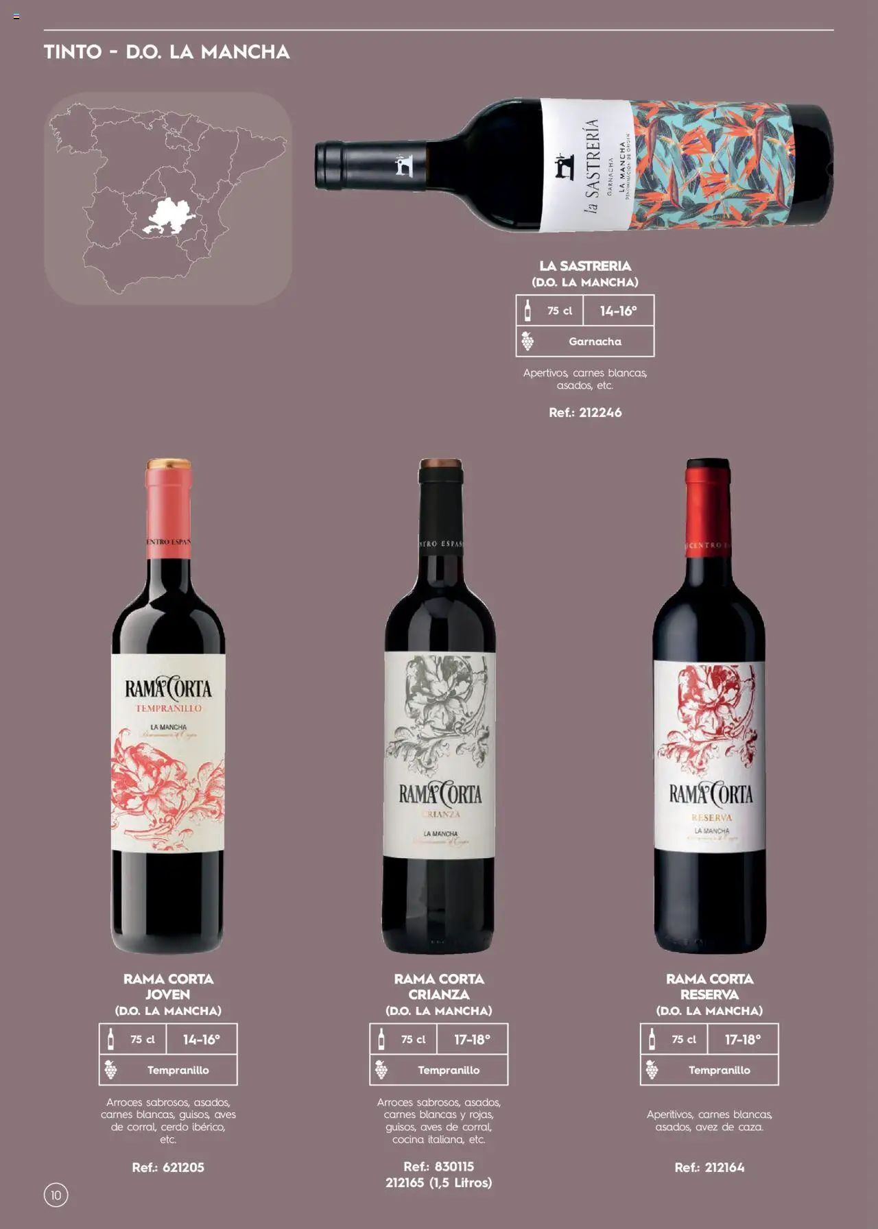 Makro Guia de vinos │ válido desde el 02/01/2025 | Página: 10 | Productos: Cerdo, Cocina
