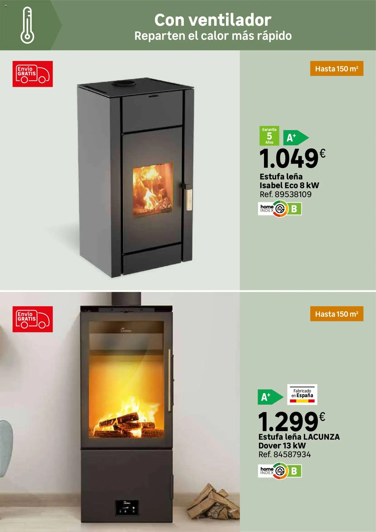 Leroy Merlin Calor en casa y mucho ahorro │ válido desde el 20/10/2026 | Página: 37 | Productos: Ventilador, Leña