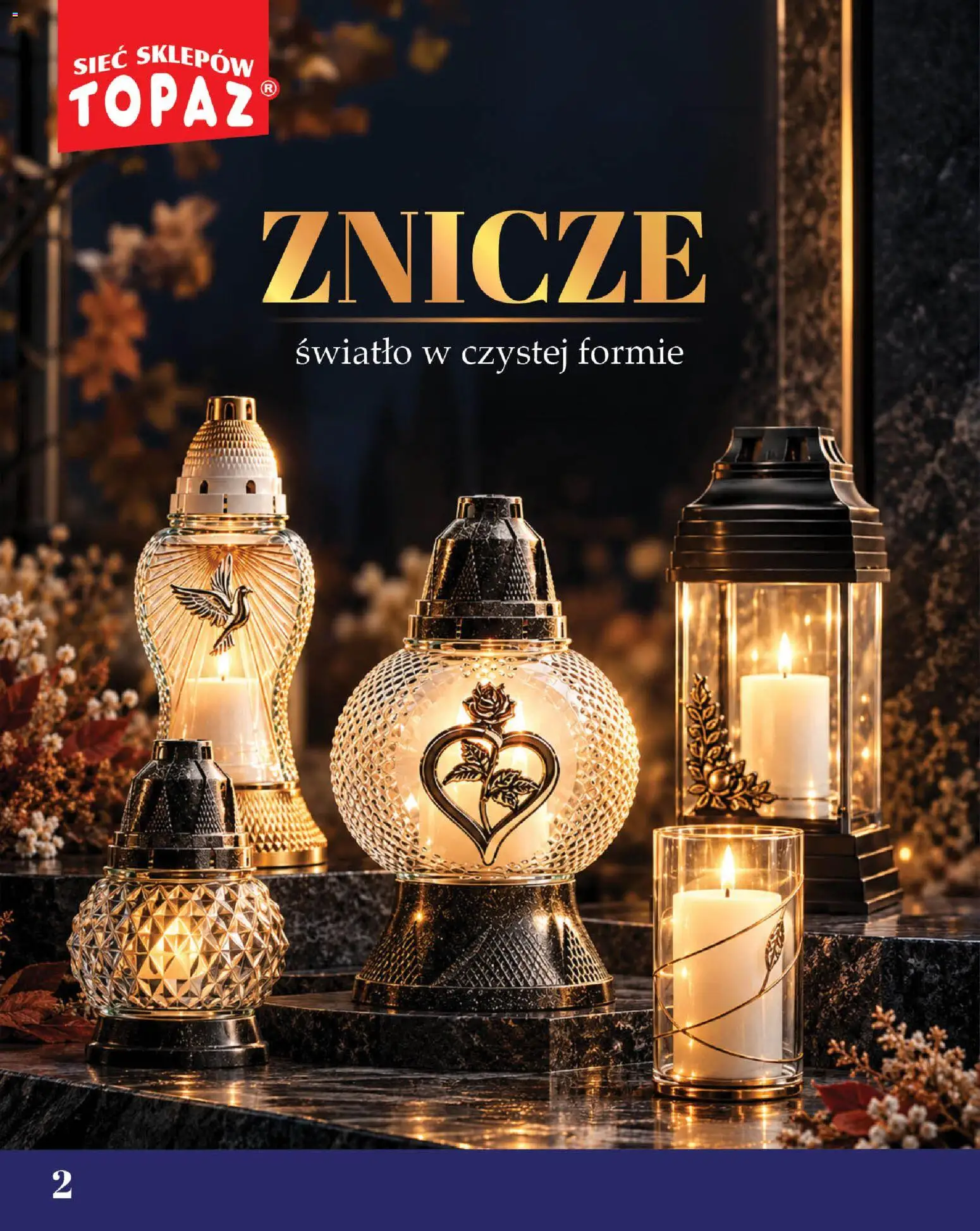 Topaz gazetka - Znicze od 09.10.2026 | Strona: 2 | Produkty: Znicze