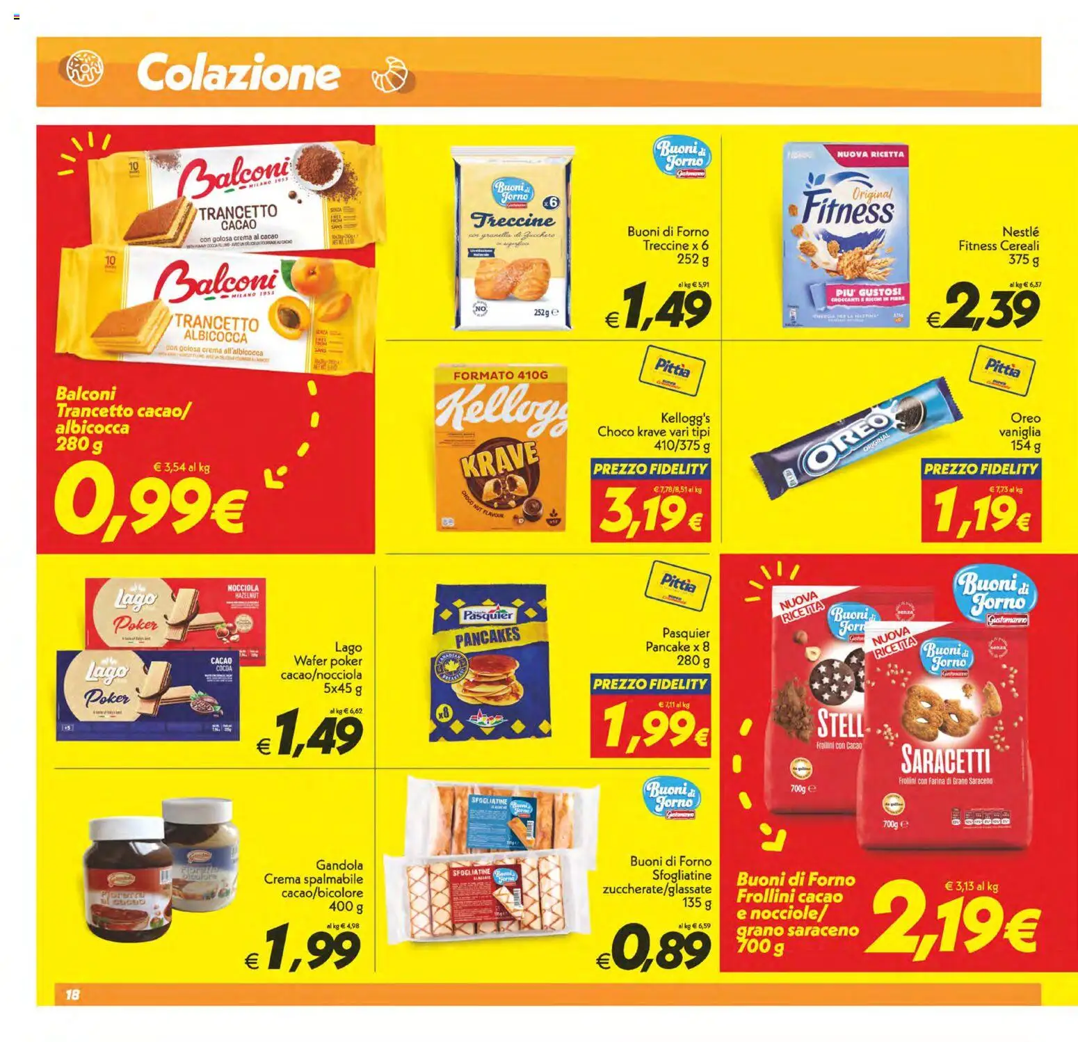 Volantino SuperConveniente del 01/09/2026 | Pagina: 18 | Prodotti: Vaniglia, Farina, Oreo, Frollini