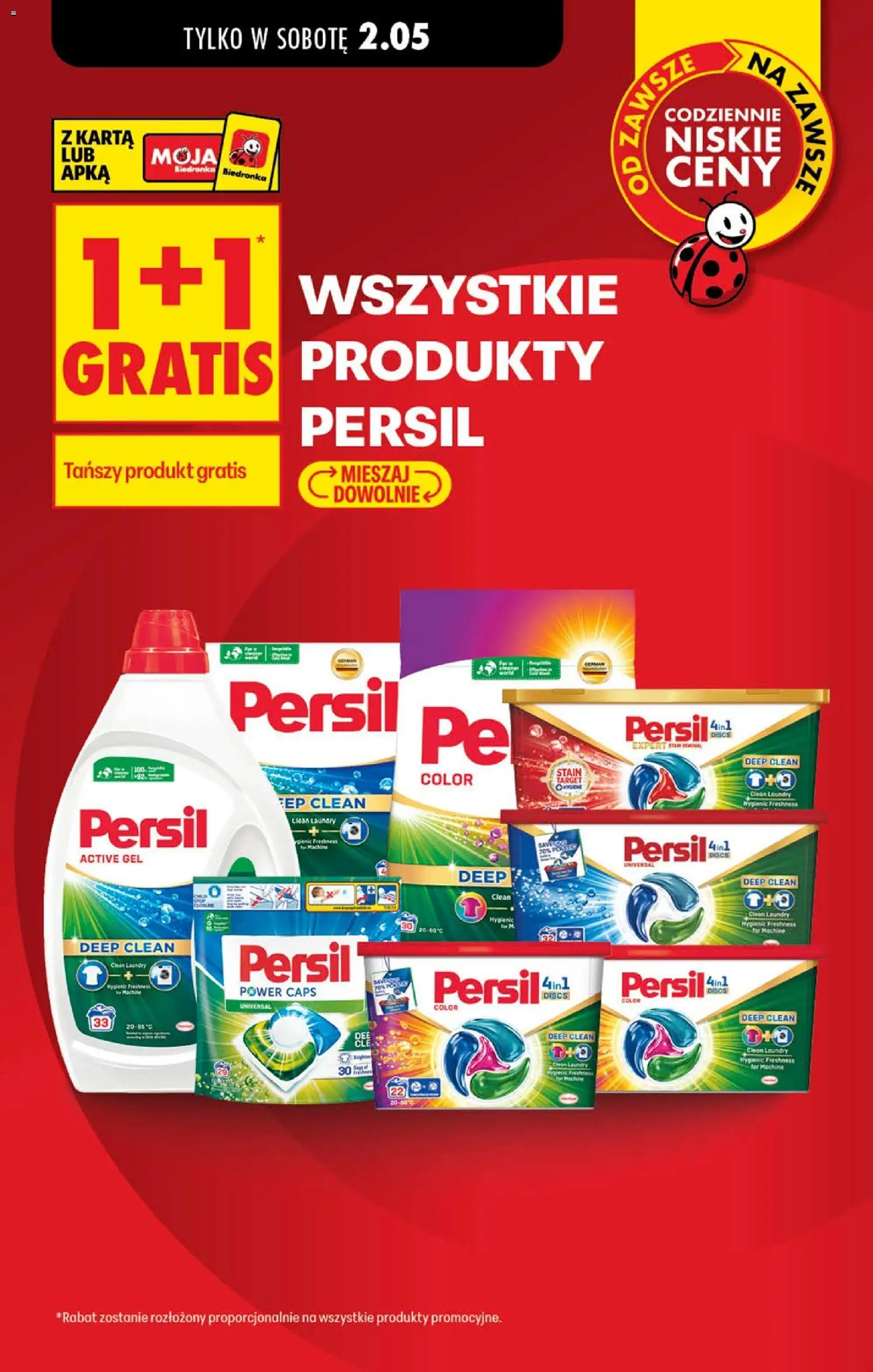 Biedronka Polsko leták - Najtańsza sobota tylko od 02.05.2026 | Strana: 8 | Produkty: Persil