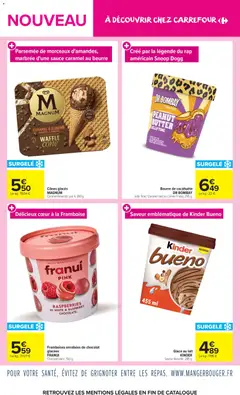 Carrefour Market - Prévisualisation de Carrefour Market Le meilleur des nouveautes de juin valide à partir de 02.06.2026 | Page: 6 | Produits: Glaces, Amande, Framboise, Beurre