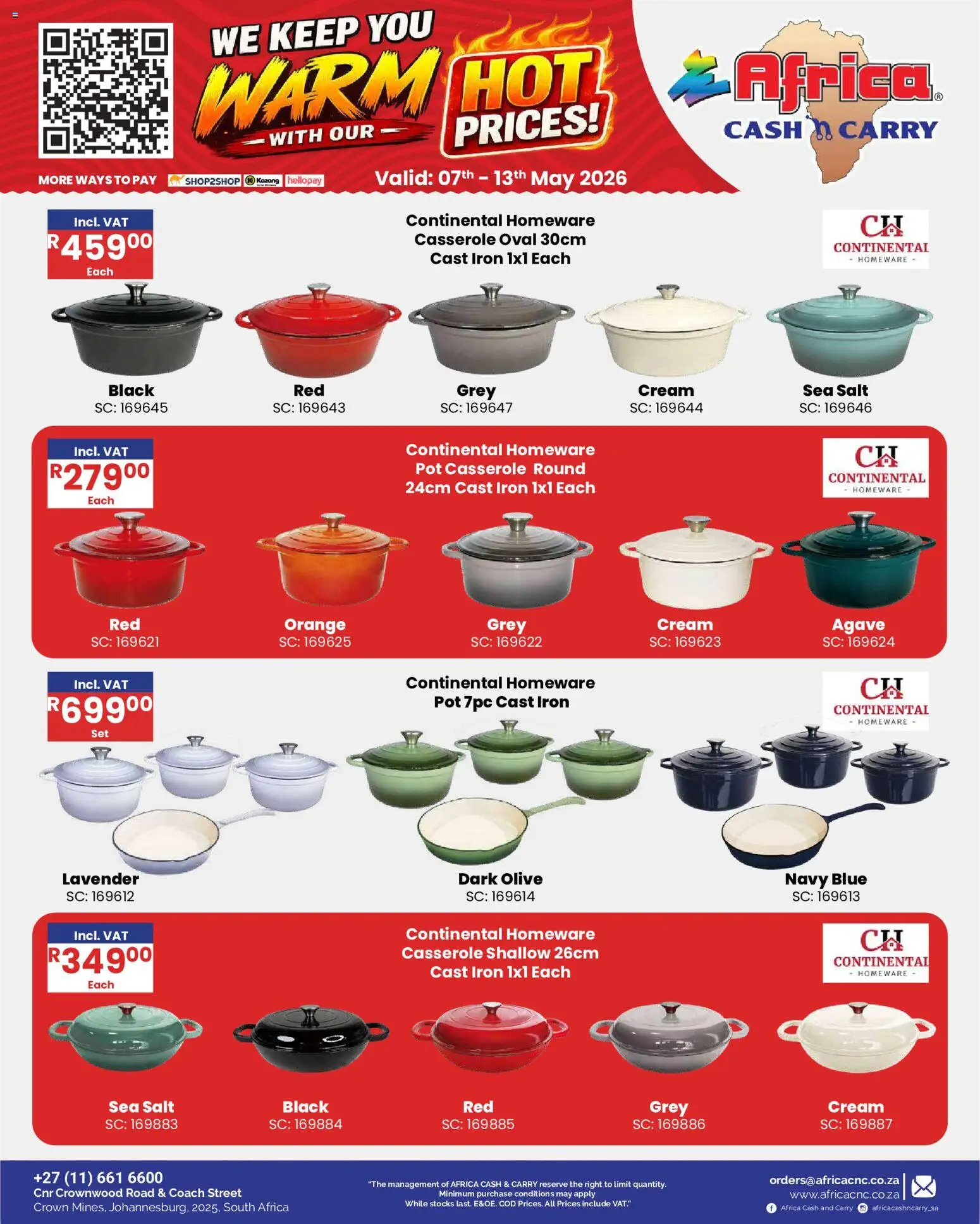 Africa Cash & Carry Specials | 07/05/2026 | How to get a limited discount? Save today! | South Africa