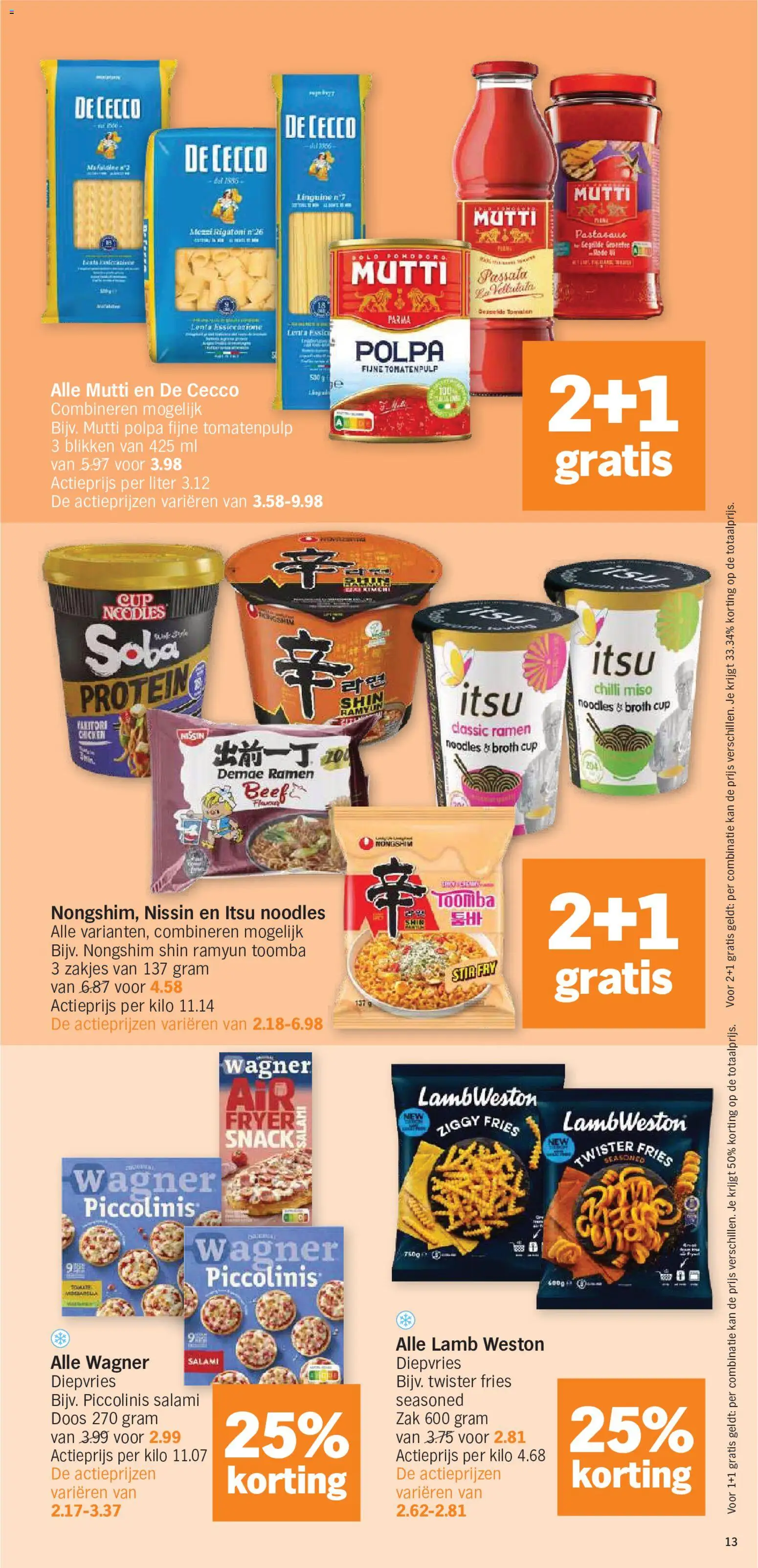 {H1} | Pagina: 13 | Producten: Zak, Kimchi, Groenten, Salami