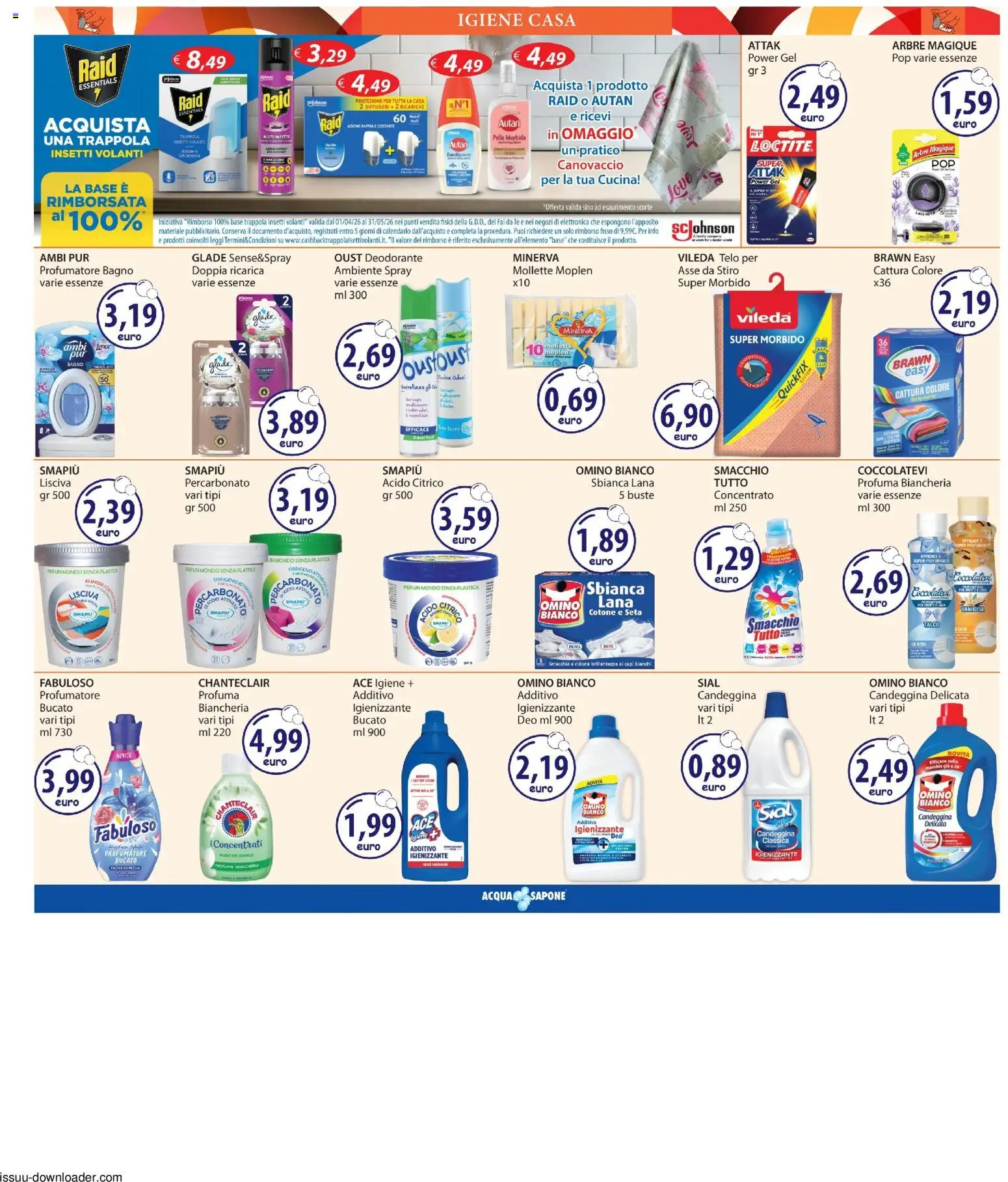 Volantino Acqua e Sapone del 07.05.2026 | Pagina: 19 | Prodotti: Sapone, Deodorante, Tè, Bagno