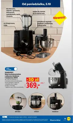 Pogląd oferty "Lidl Katalog" - ważna od 05.10.2026 | Strona: 23 | Produkty: Waga, Mikser, Trzepaczka, Robot