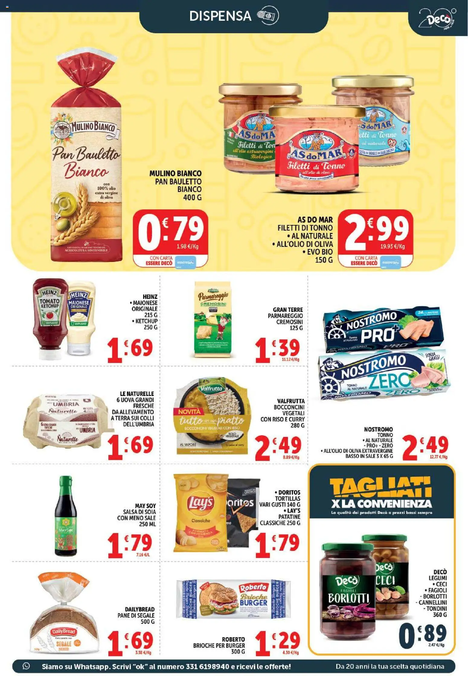 Volantino Decò del 01/09/2026 | Pagina: 15 | Prodotti: Riso, Ketchup, Tortillas, Tonno al naturale