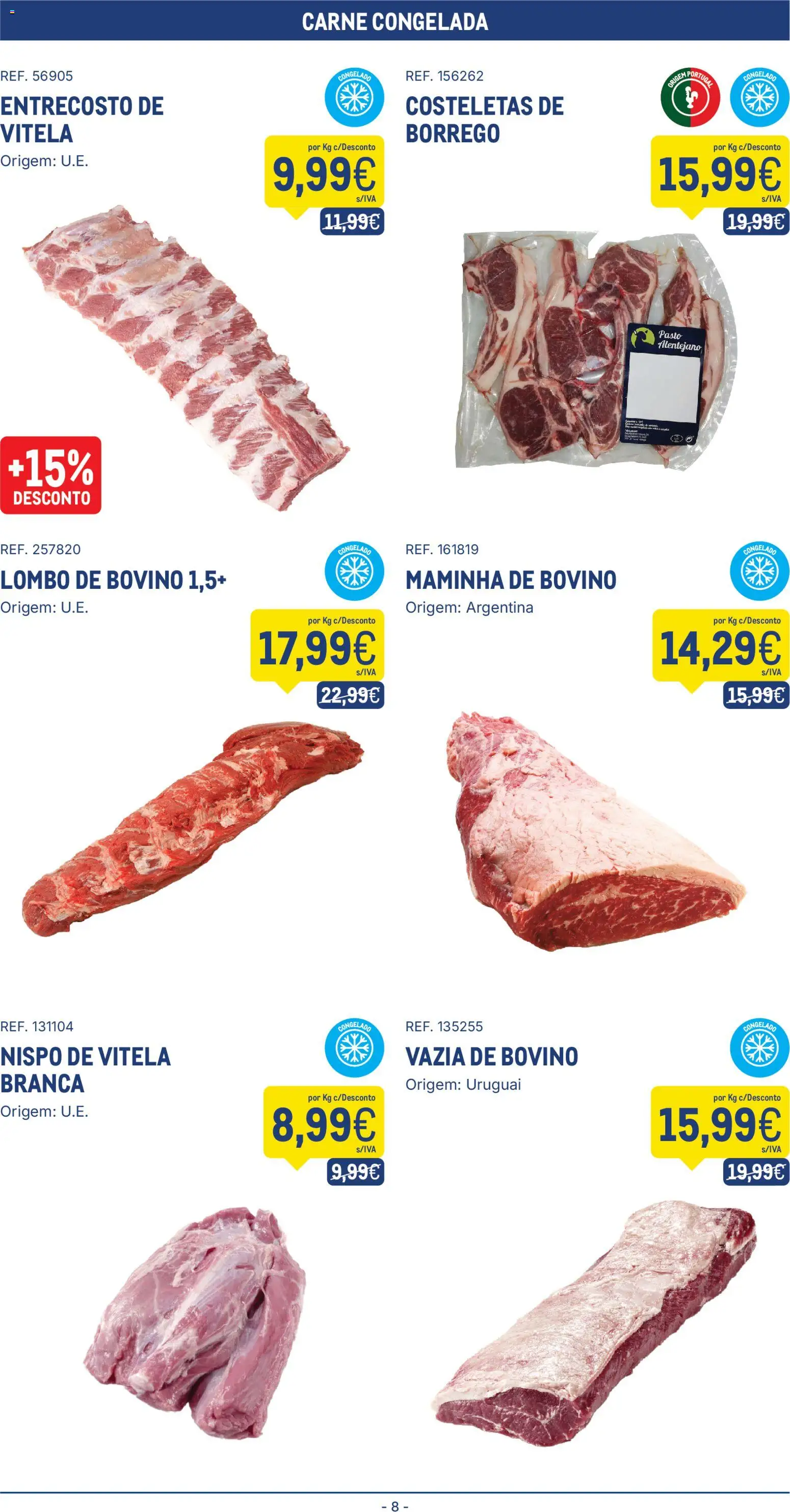 Makro folheto │ válido de 23/06/2026 | Página: 8 | Produtos: Vitela, Lombo, Carne