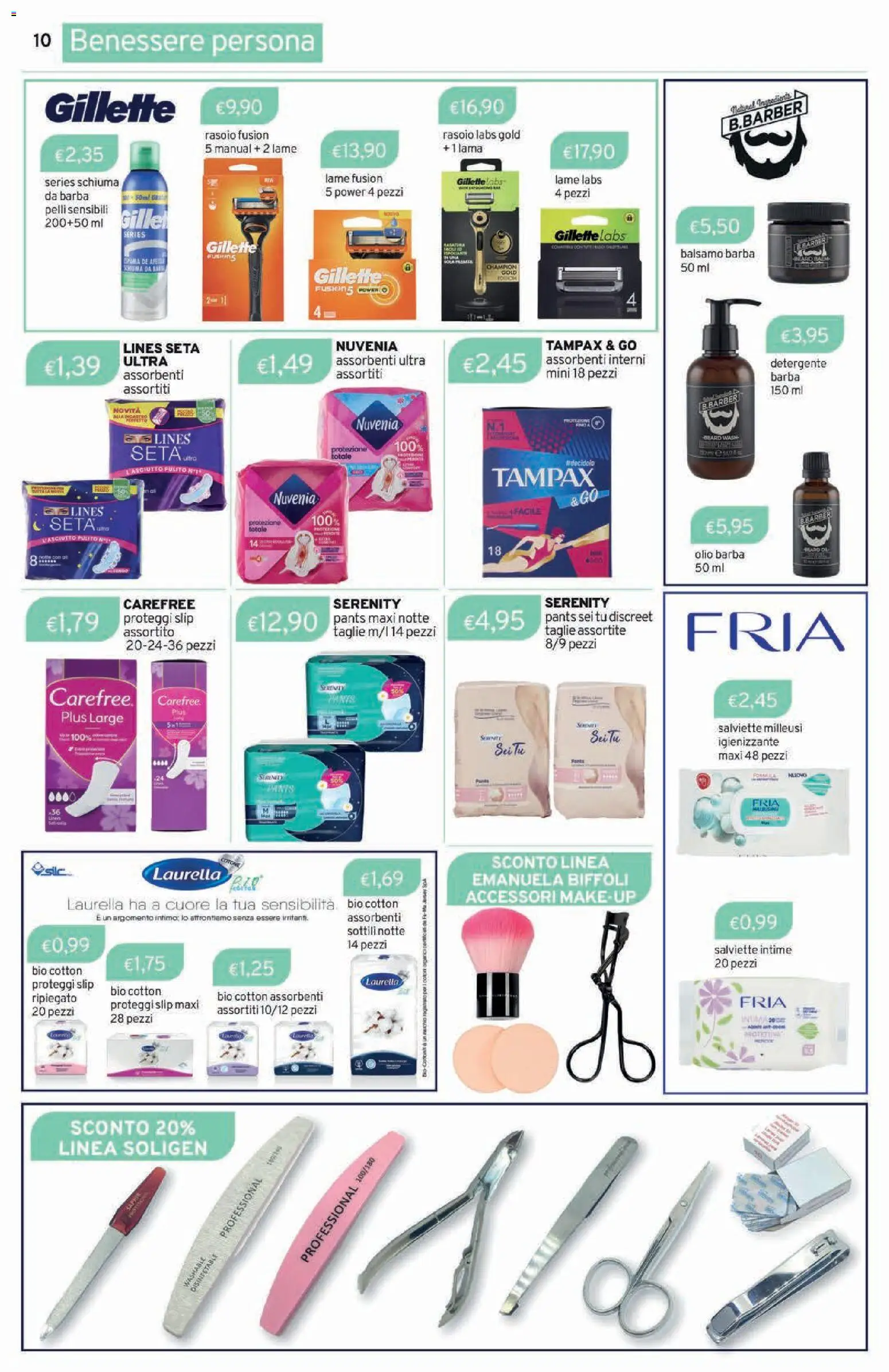 Volantino Sirene Blu del 03.06.2026 | Pagina: 10 | Prodotti: Proteggi slip, Detergente, Intimo, Slip