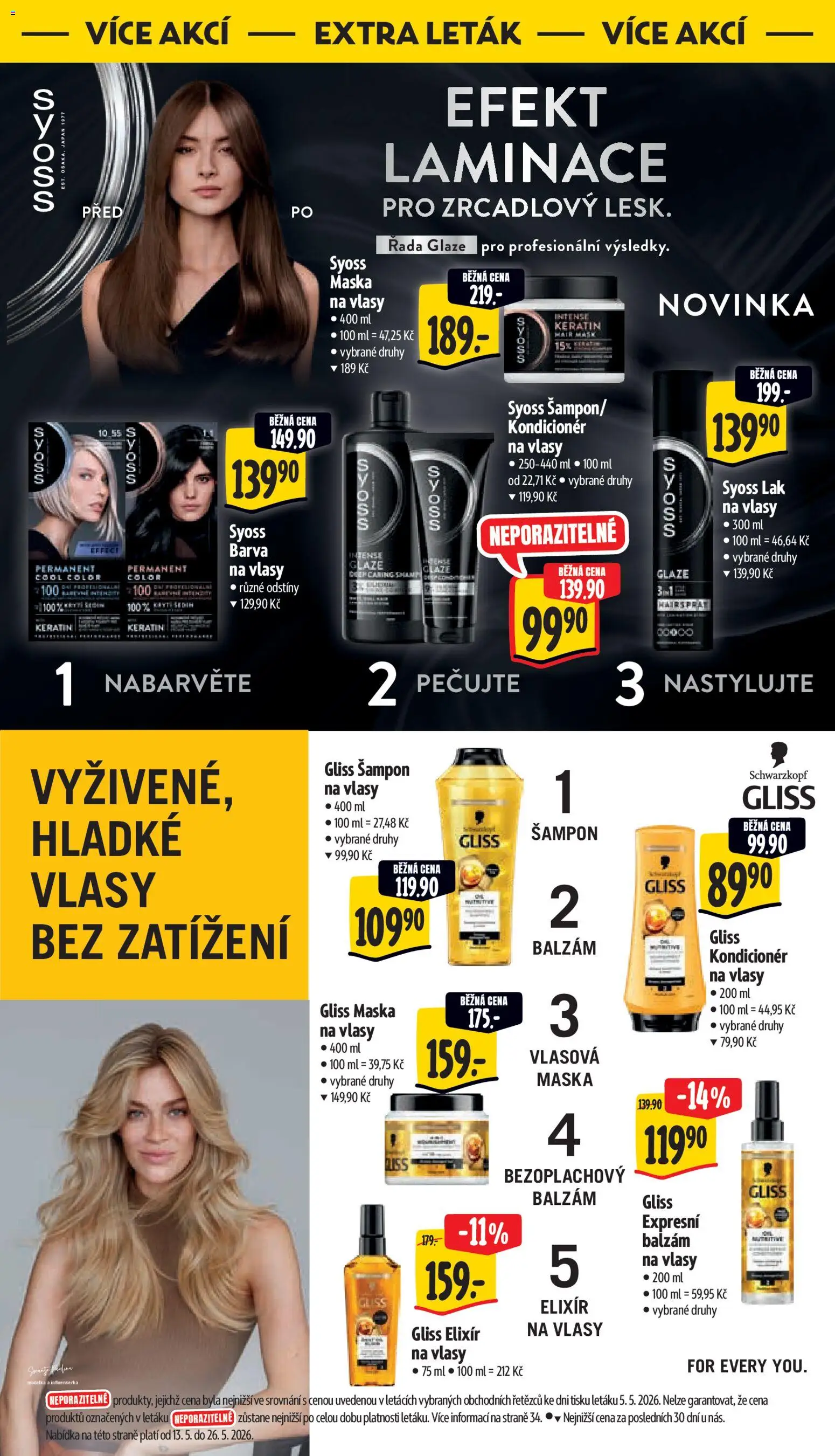 Albert leták - Hypermarket od 13.05.2026 | Strana: 57 | Produkty: Šampon, Kondicionér, Maska na vlasy, Maska