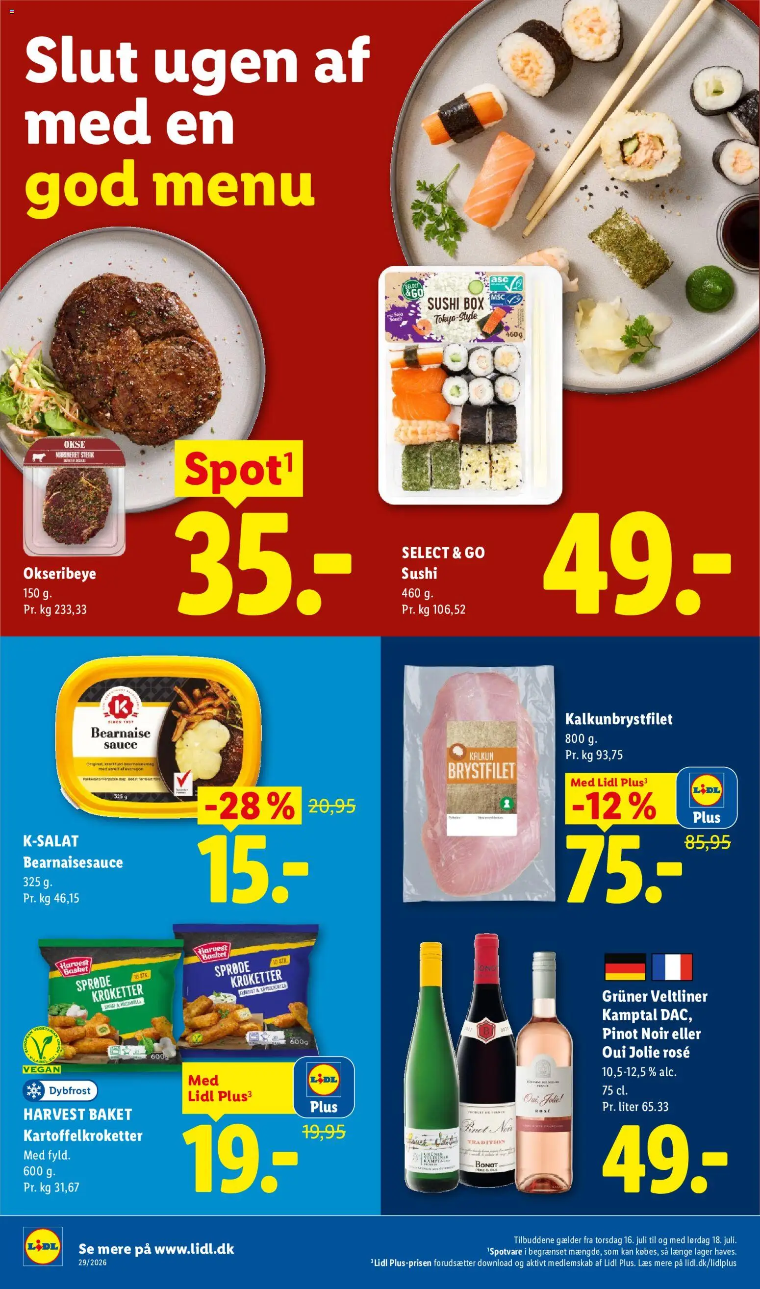 Lidl tilbudsavis – gyldig fra 12/07/2026 | Side: 37 | Produkter: Kalkun, Mozzarella, Sushi, Søm