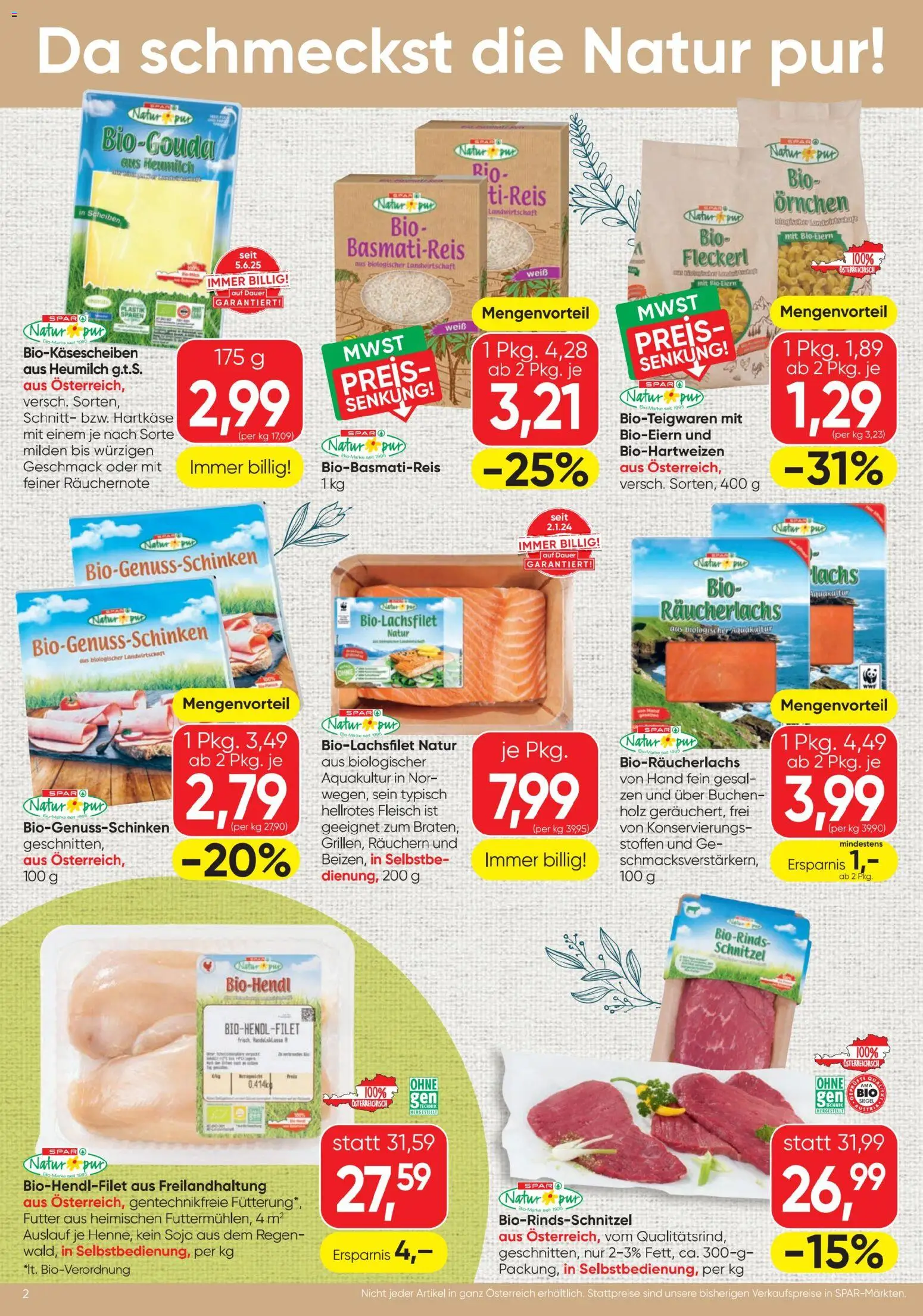 Spar Natur*pur gültig ab 06.08.2026 | Seite: 2