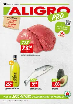 Aligro aktionen Chavannes, Matran, Genève, Sion ab 10.08.2026 gültig
