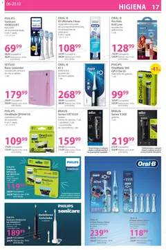 Pogląd oferty "Hebe gazetka" - ważna od 06.10.2026 | Strona: 17 | Produkty: Szczoteczka soniczna, Cleaner, Szczoteczka elektryczna