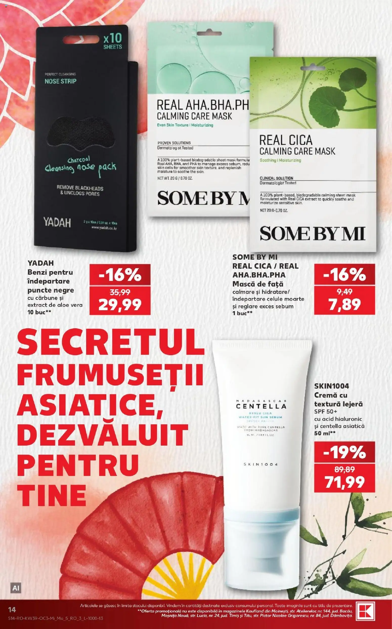 Kaufland RO akciós ujság - amely érvényes a következő dátumtól: 2026.09.23. | Oldal: 14 | Termékek: Püré, Aloe vera