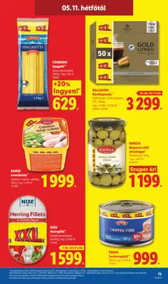 COMBINO Spagetti**, Száraz durumtészta 1200 g - amely érvényes a következő dátumtól: 07.05.2026 | Oldal: 73