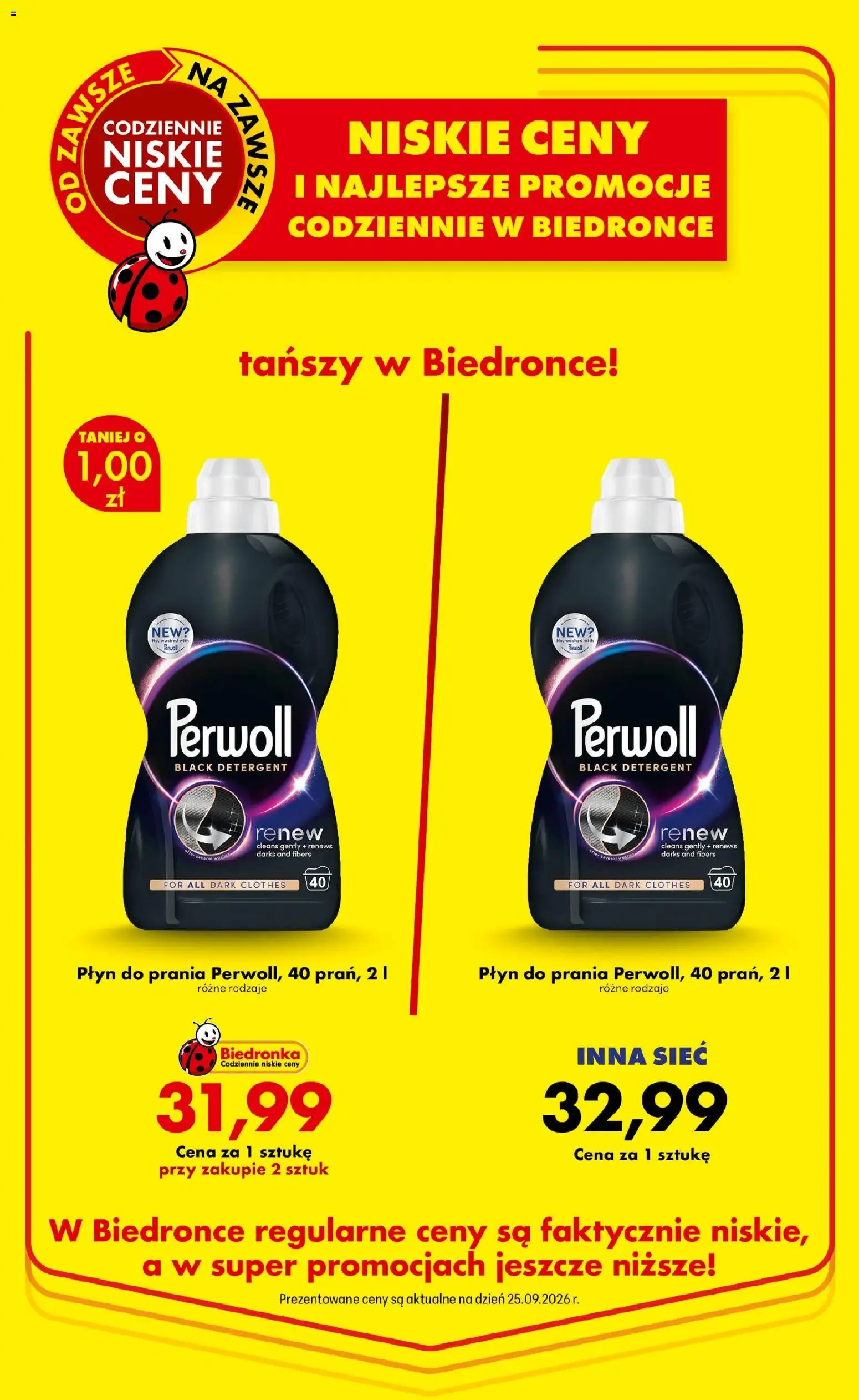 Biedronka Polsko leták - Codziennie niskie ceny od 01.10.2026 | Strana: 82 | Produkty: Perwoll Black, Perwoll