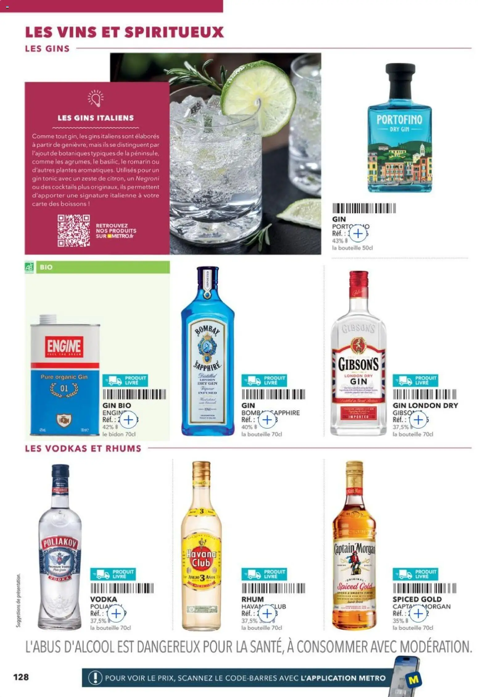 {H1} | Page: 128 | Produits: Vodka, Plantes, Gin, Livre