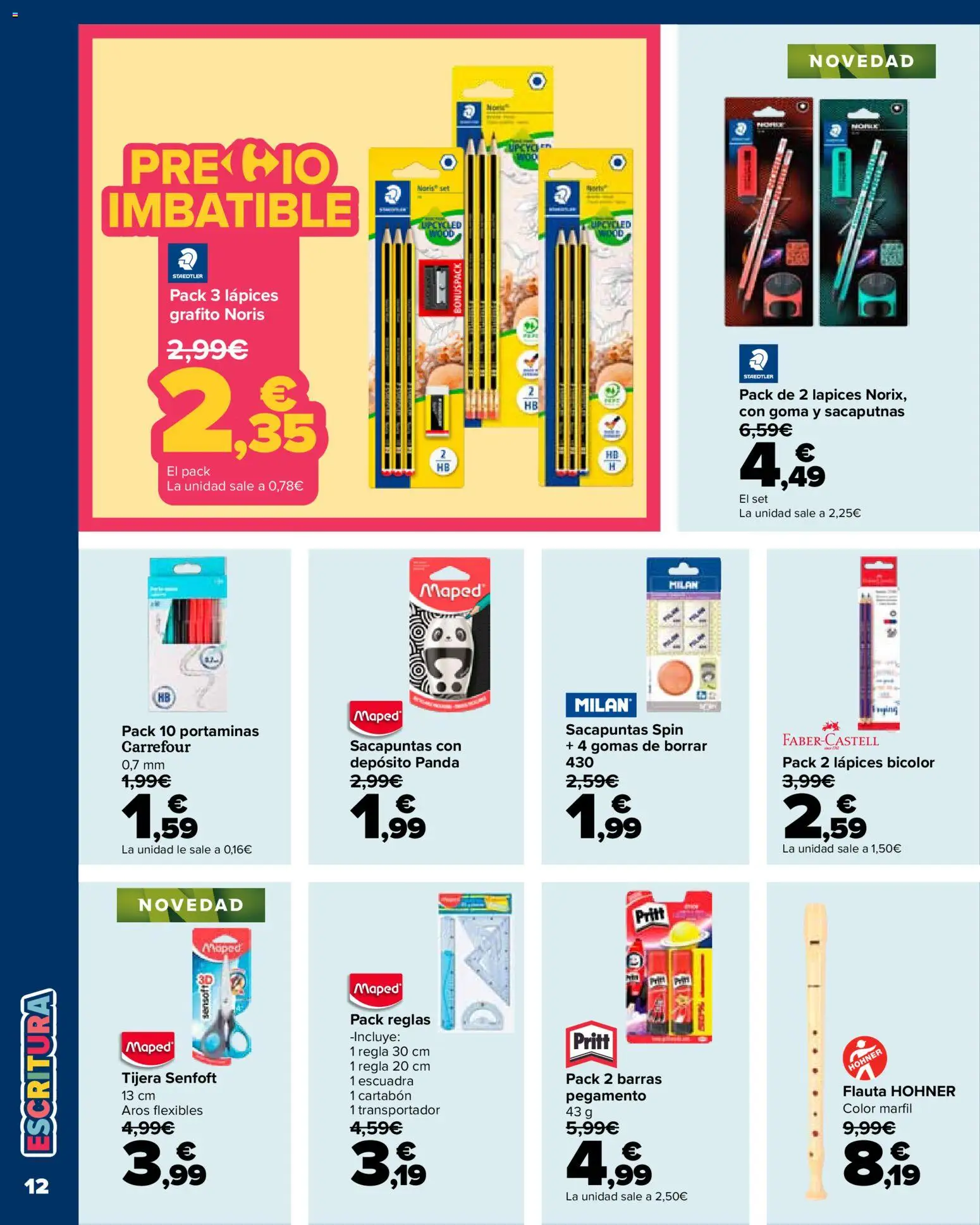 Carrefour Vuelta al cole │ válido desde el 18/08/2026 | Página: 12 | Productos: Sacapuntas