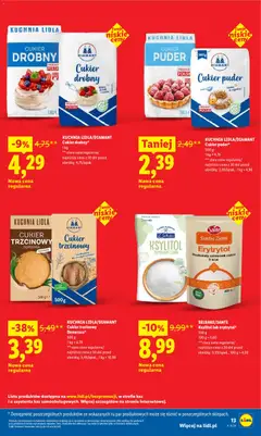 Pogląd oferty "BELBAKE/SANTE Ksylitol lub erytrytol*, 250 g, Ksylitol lub erytrytol" - ważna od 09.05.2026 | Strona: 13 | Produkty: Erytrytol, Ksylitol, Cukier trzcinowy, Cukier