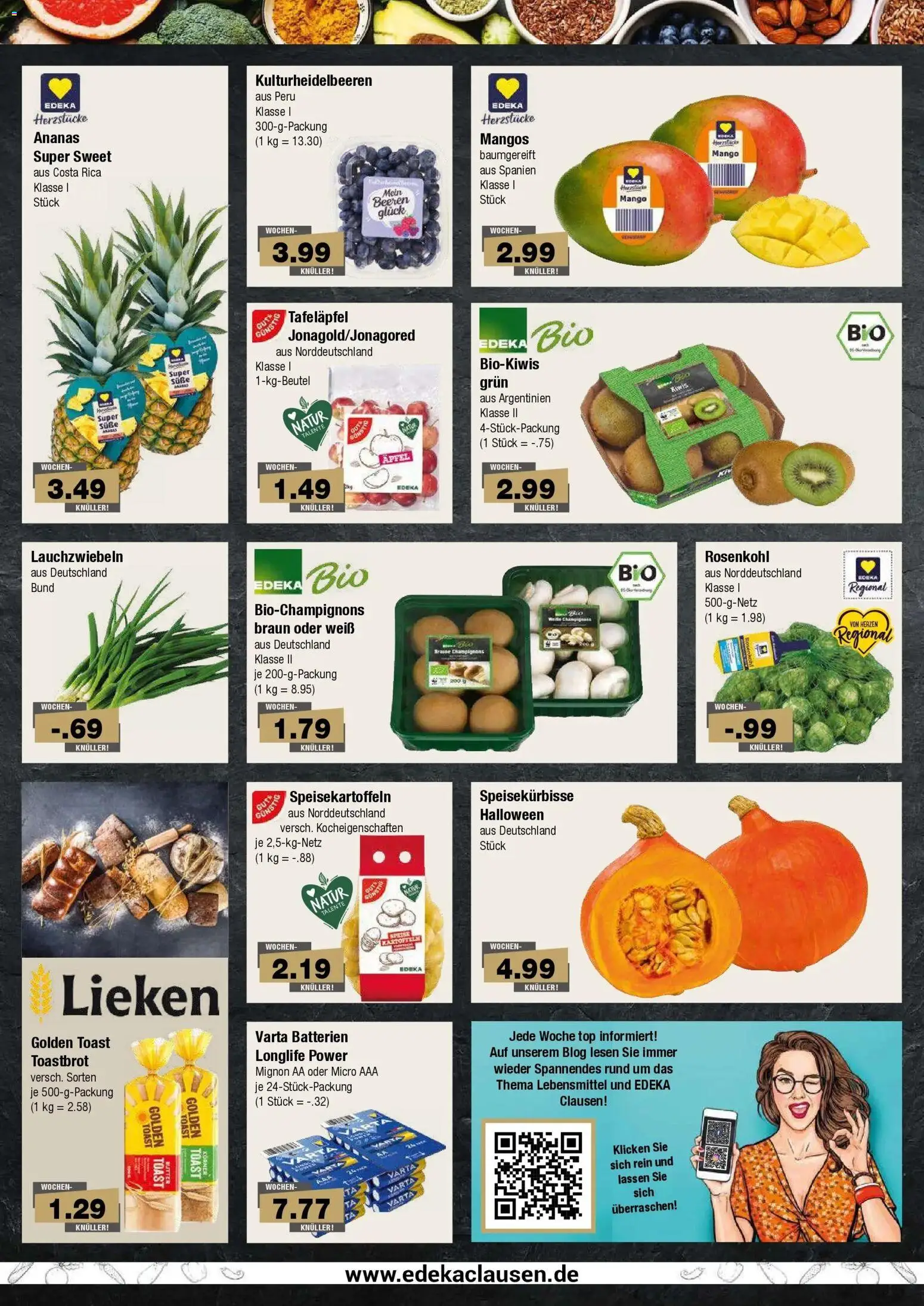 Edeka Prospekt Hamburg (ab 19.10.2026) » Angebote Online | Seite: 2 | Produkte: Top, Butter, Ananas, Champignons