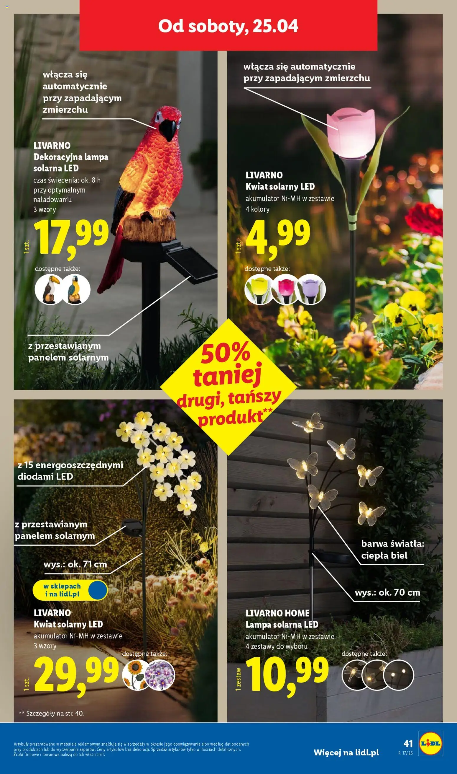Lidl Katalog od 20.04.2026 | Strona: 55 | Produkty: Lampa solarna, Lampa