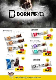 Protein bar mega, choco chip cookie 85 g - pregled Aman kataloga - važi od 17.08.2026 | Strana: 18 | Proizvode: Banana, Protein, Brownie, Protein bar