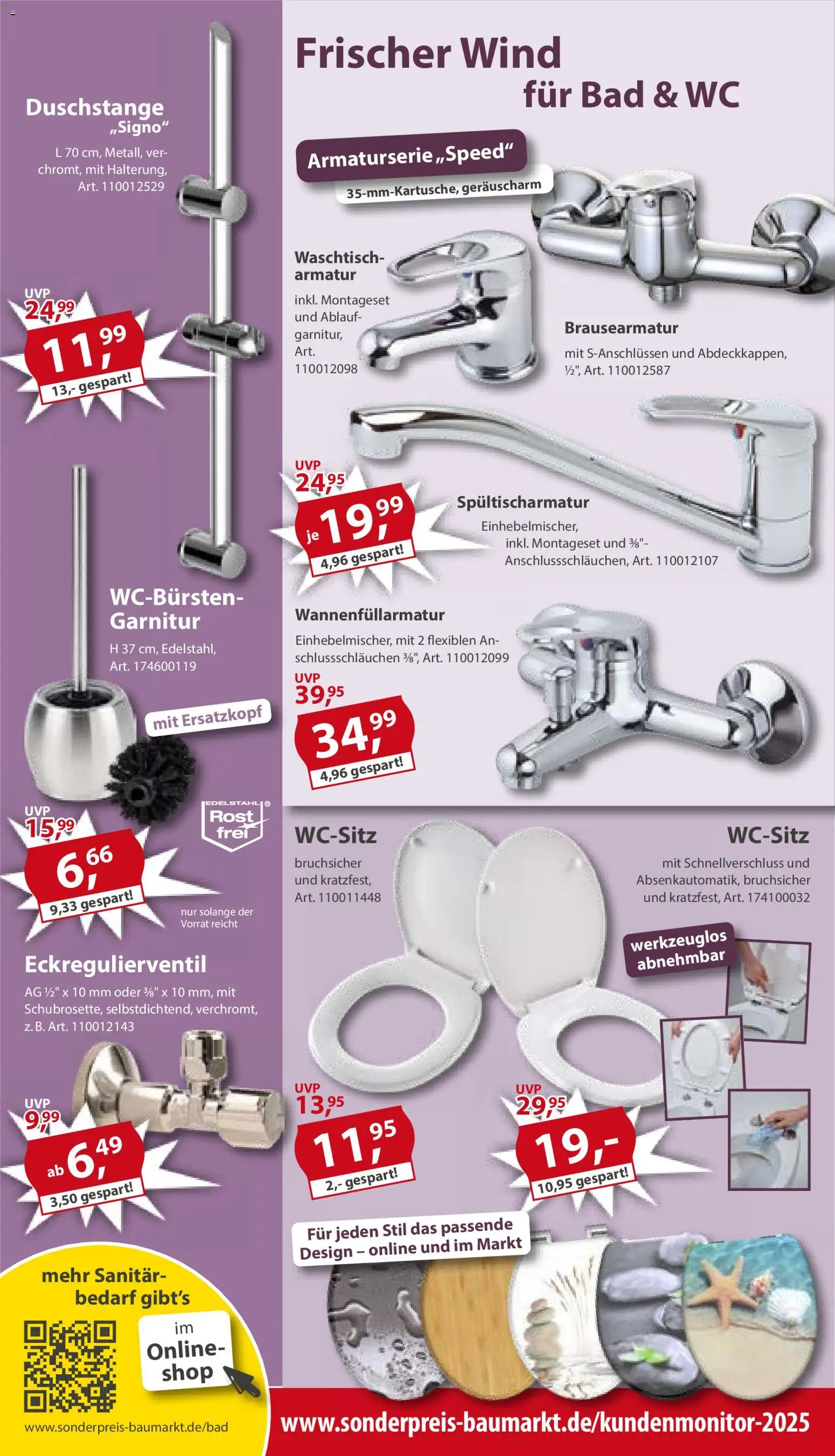 Sonderpreis Baumarkt Prospekt – gültig ab 18.07.2026 | Seite: 11 | Produkte: Bad, Armatur, Waschtisch