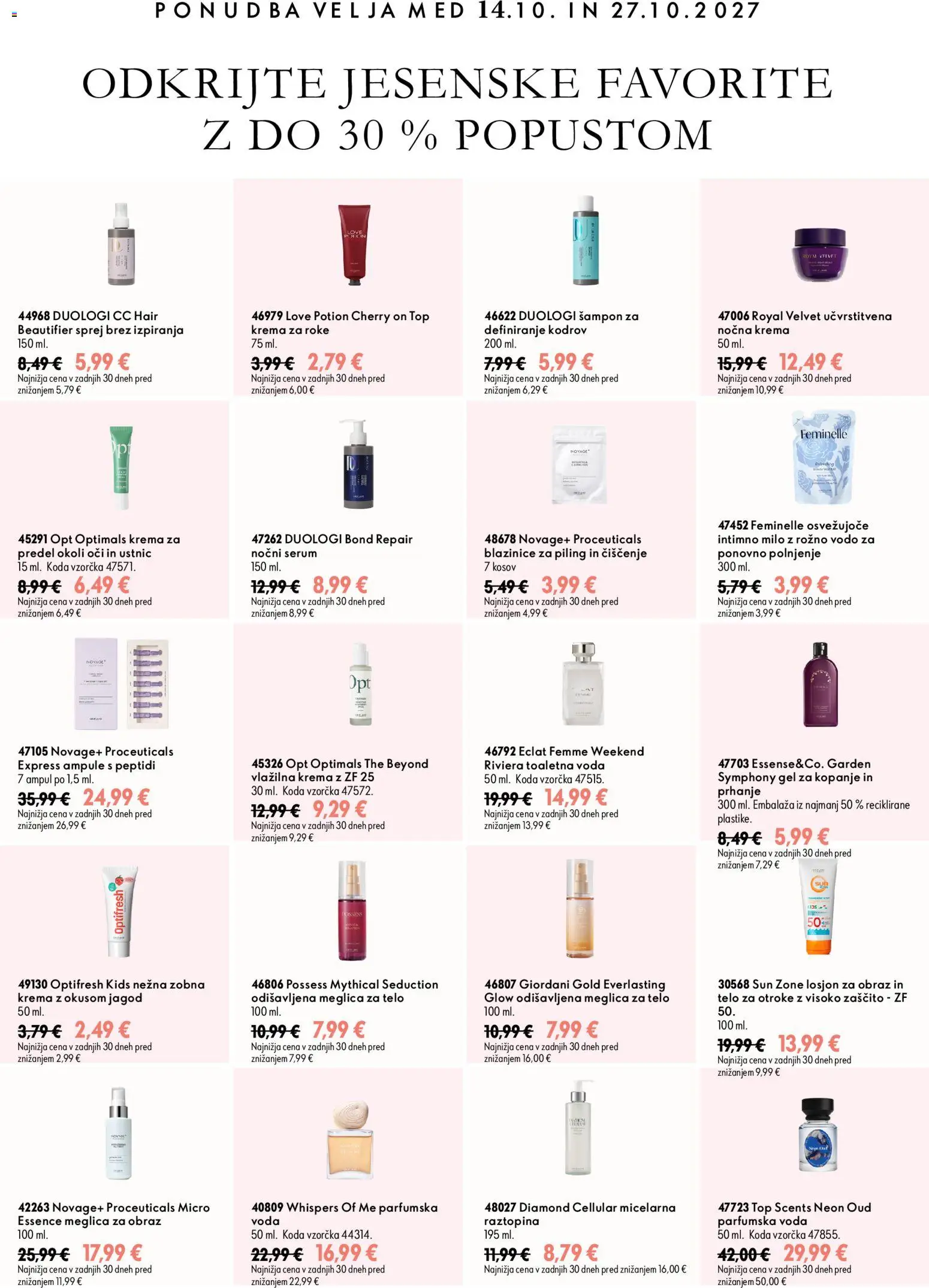 Novi Oriflame katalog ponudbe – veljaven od 07.10.2026 | Stran: 7 | Izdelki: Krema, Krema za roke, Voda, Toaletna voda