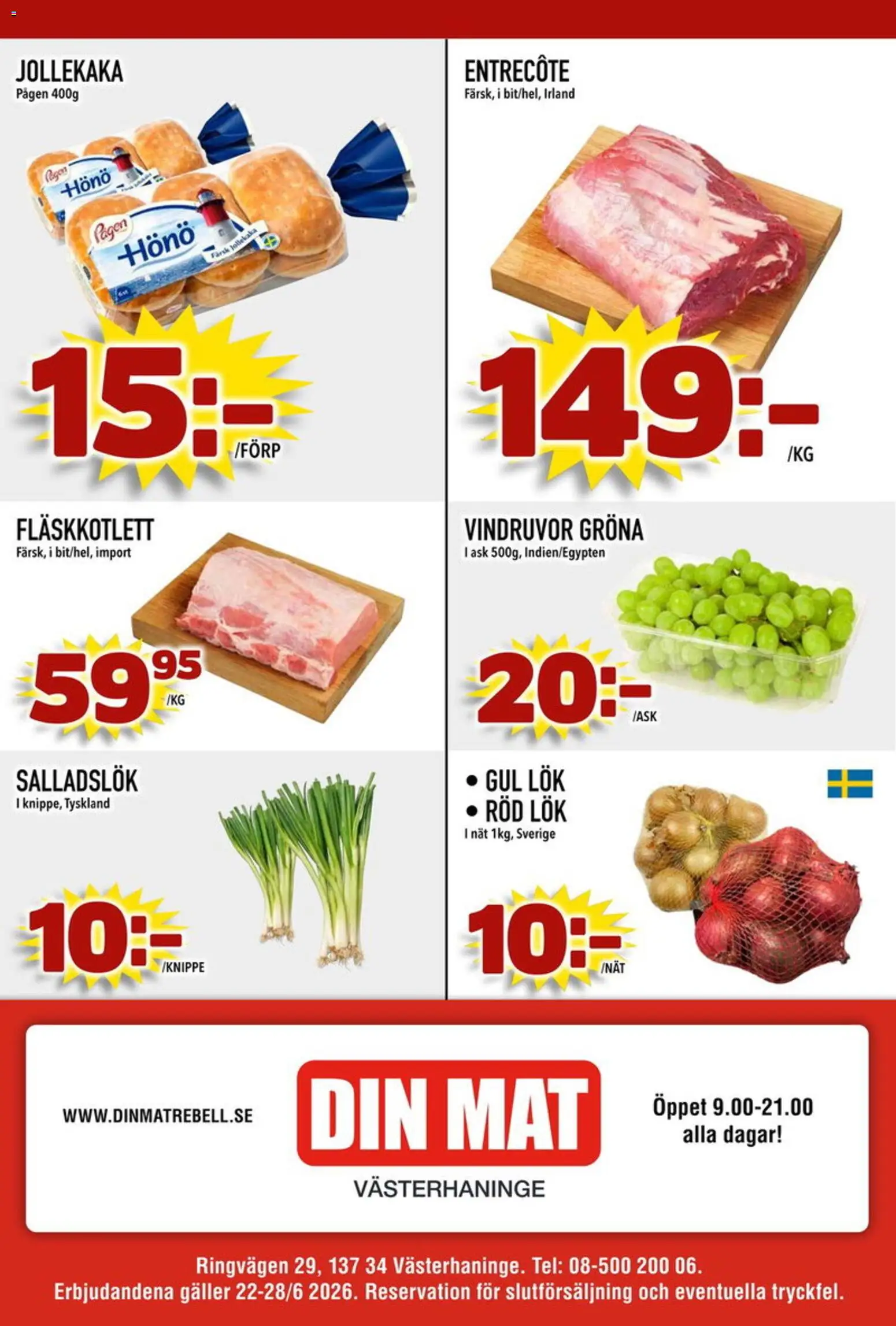 Din Mat reklamblad aktuell från 22/06/2026 | Sida: 8