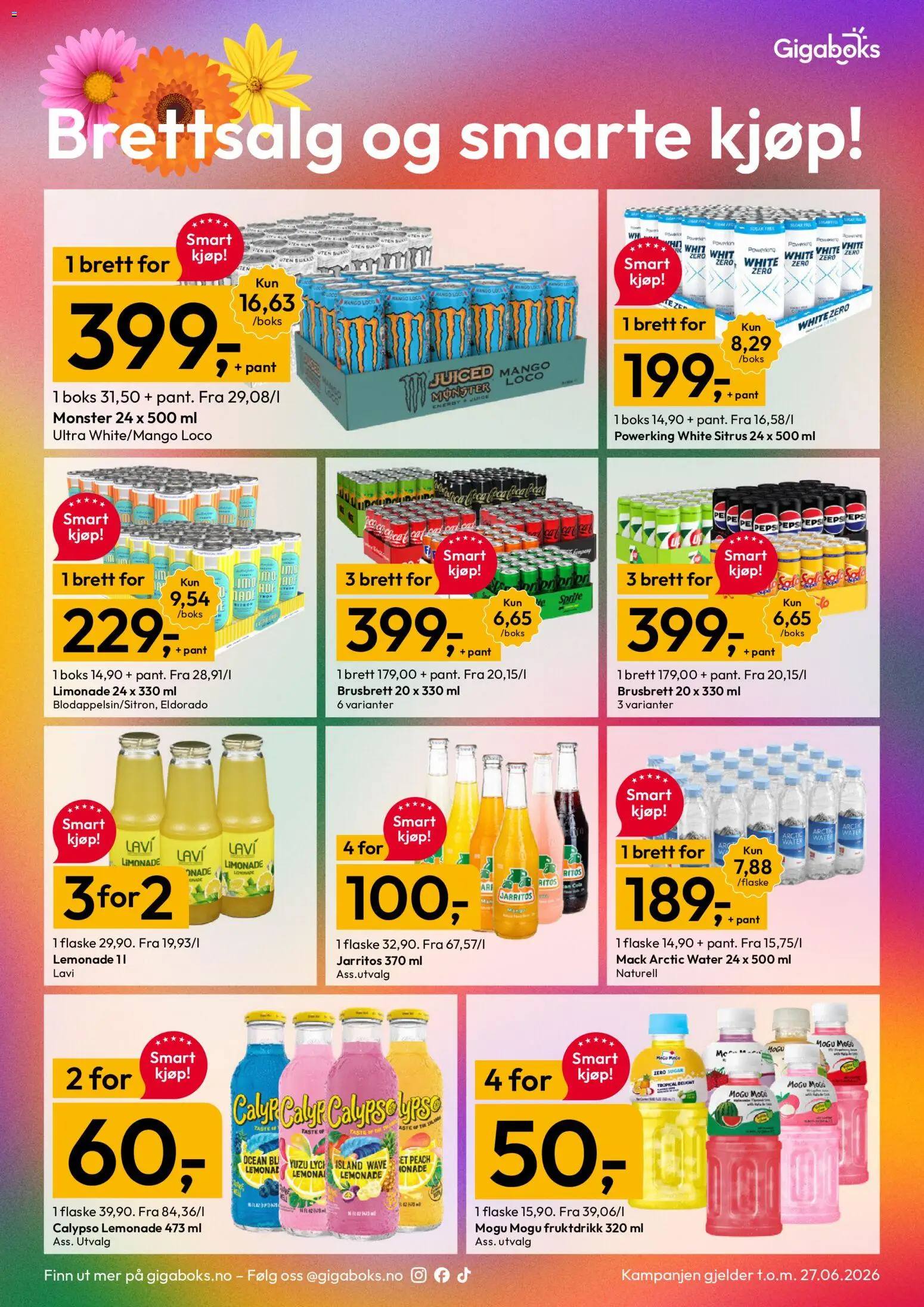 {H1} | Side: 6 | Produkter: Mango, Cola, Boks, Limonade