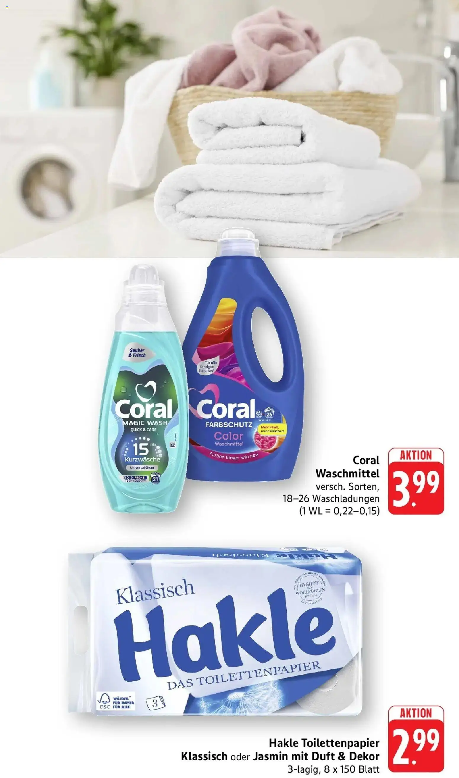 nah & gut Prospekt Offenburg-Zunsweier – gültig ab 14.09.2026 | Seite: 9 | Produkte: Coral, Duft, Waschmittel, Toilettenpapier