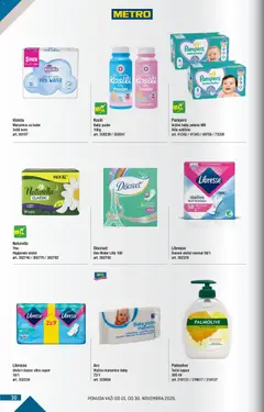 Metro katalog Kupi više, plati manje - pregled Metro kataloga - važi od 01.11.2026 | Strana: 30 | Proizvode: Palmolive, Puder, Mleko, Vlažne maramice