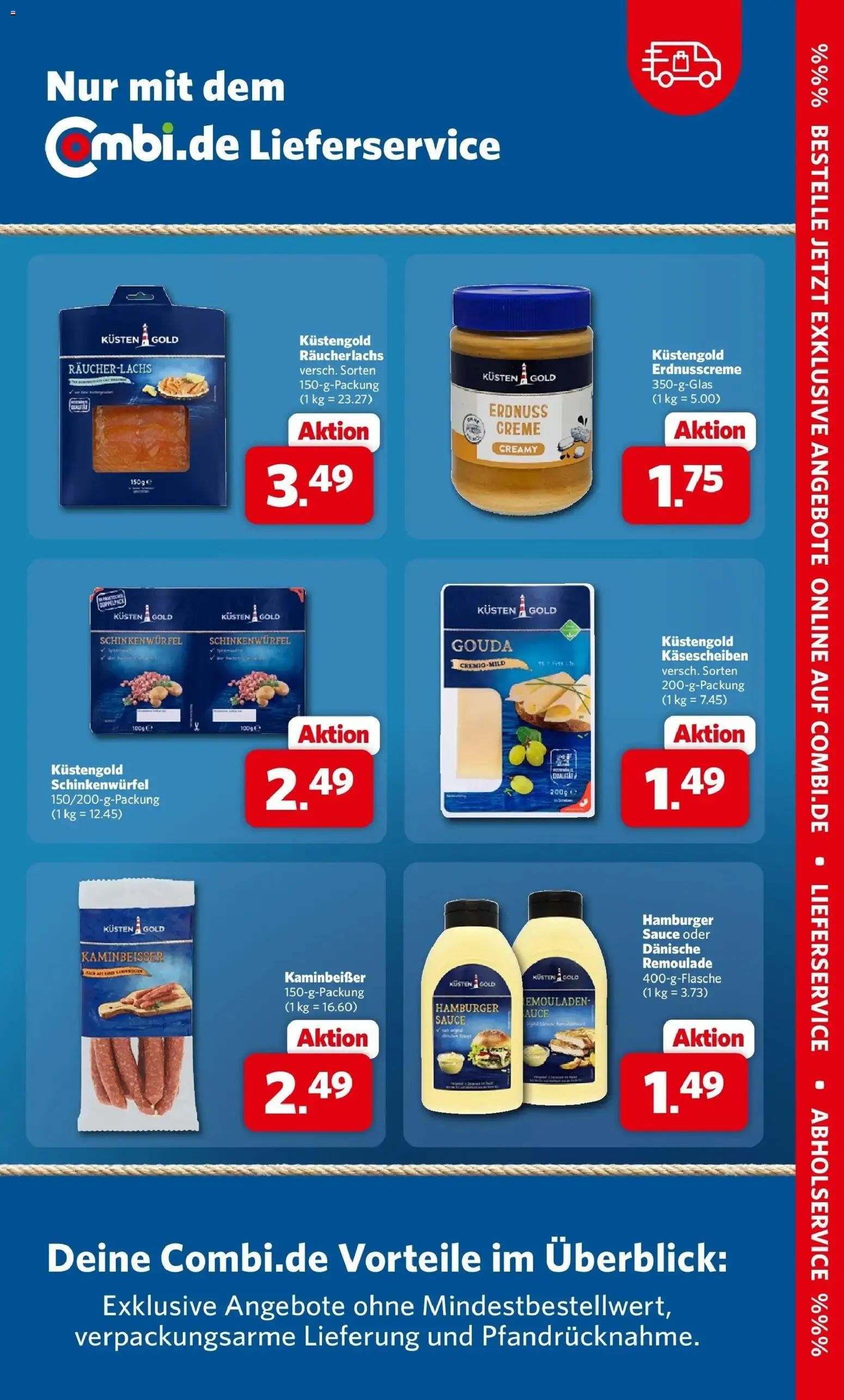 Combi Prospekt Dülmen (ab 10.08.2026) zum Blättern | Seite: 35 | Produkte: Gouda, Creme, Räucherlachs