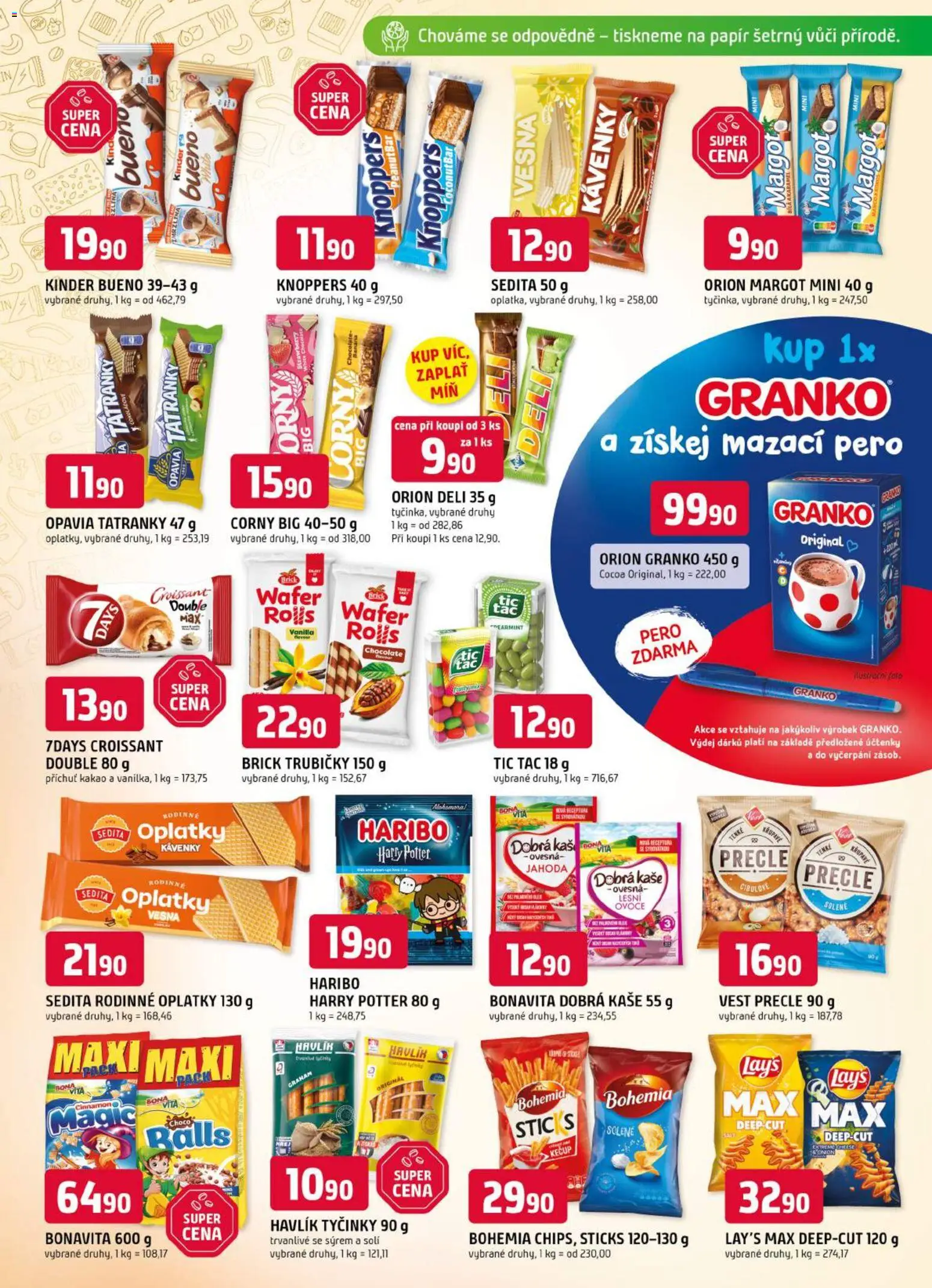 Trefa leták od 26.08.2026 | Strana: 7 | Produkty: Knoppers, Croissant, Harry Potter, Kakao